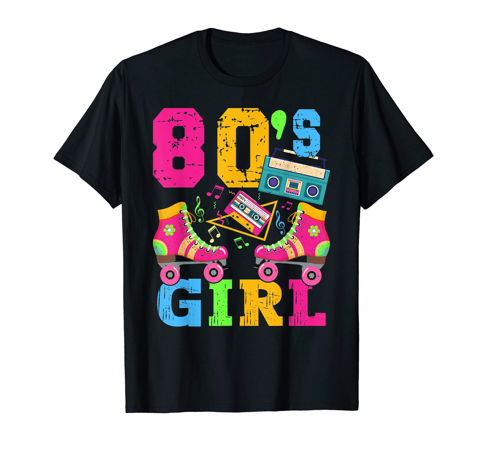 80S 1980S Theme Party Eighties Roller T-Shirt - Graphic Print Men Women - T-Shirt, Sweatshirt, Hoodie