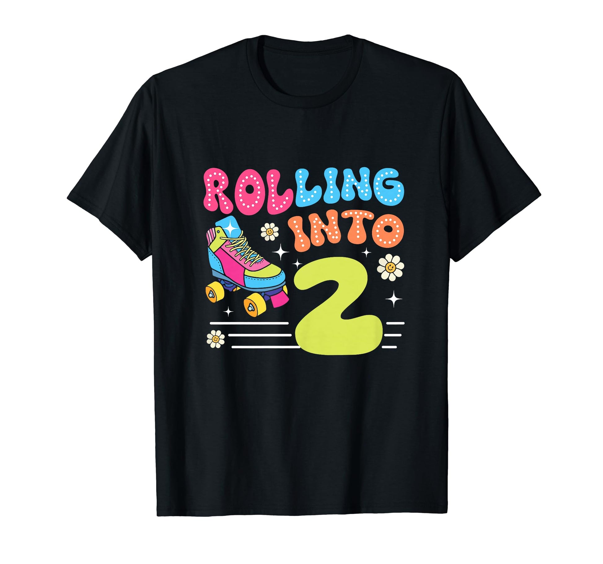 Rolling Into 2 Year Old2Nd Roller T-Shirt - Fun Novelty Design Men Women - T-Shirt, Sweatshirt, Hoodie