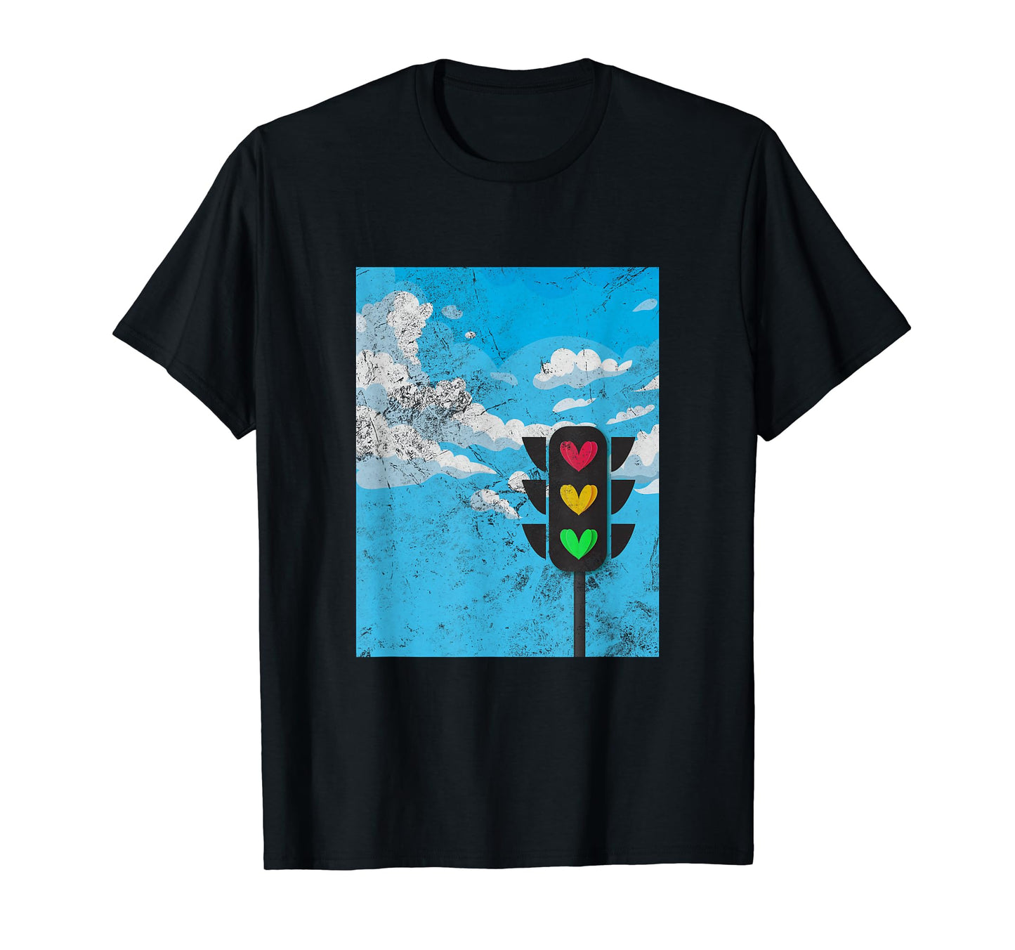 Traffic Lights Y2K Aesthetic Grunge T-Shirt - Aesthetic Graphic Unisex - T-Shirt, Sweatshirt, Hoodie