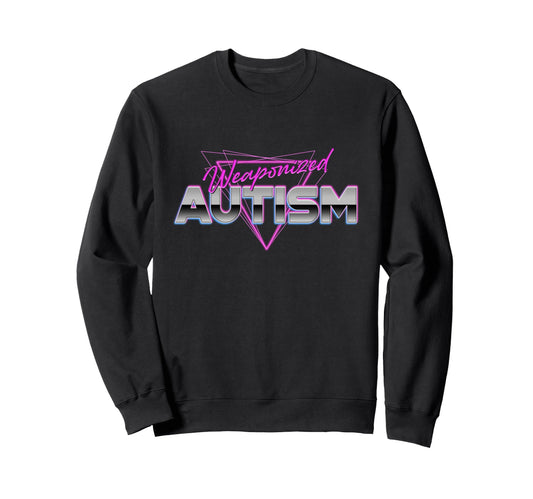 Autism Wave Typo Awareness Sweatshirt - Fun Novelty Design Unisex - T-Shirt, Sweatshirt, Hoodie