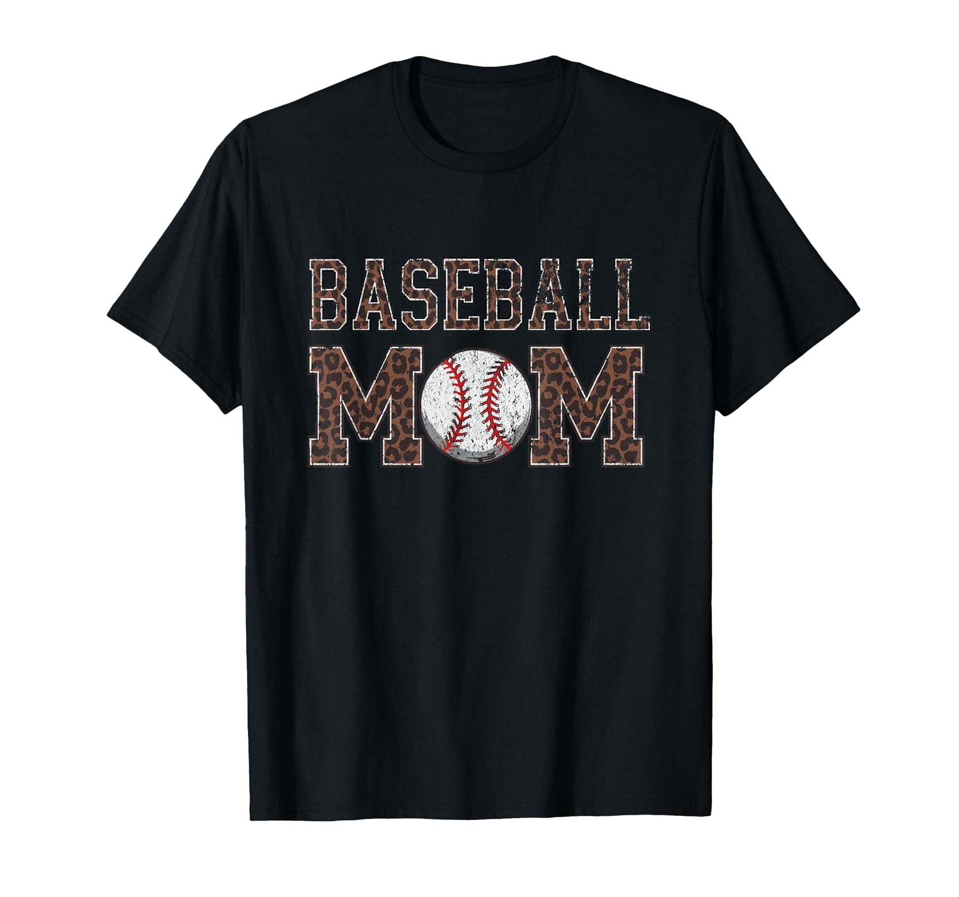 Baseball Mom Baseball Mama Leopard T-Shirt - Trendy Graphic Men Women - T-Shirt, Sweatshirt, Hoodie