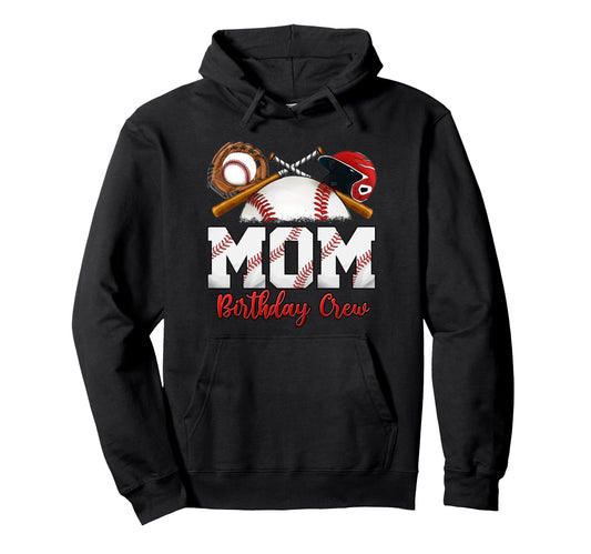 Baseball Birthday Party Sports Family Hoodie - Minimalist Print for Adults - T-Shirt, Sweatshirt, Hoodie