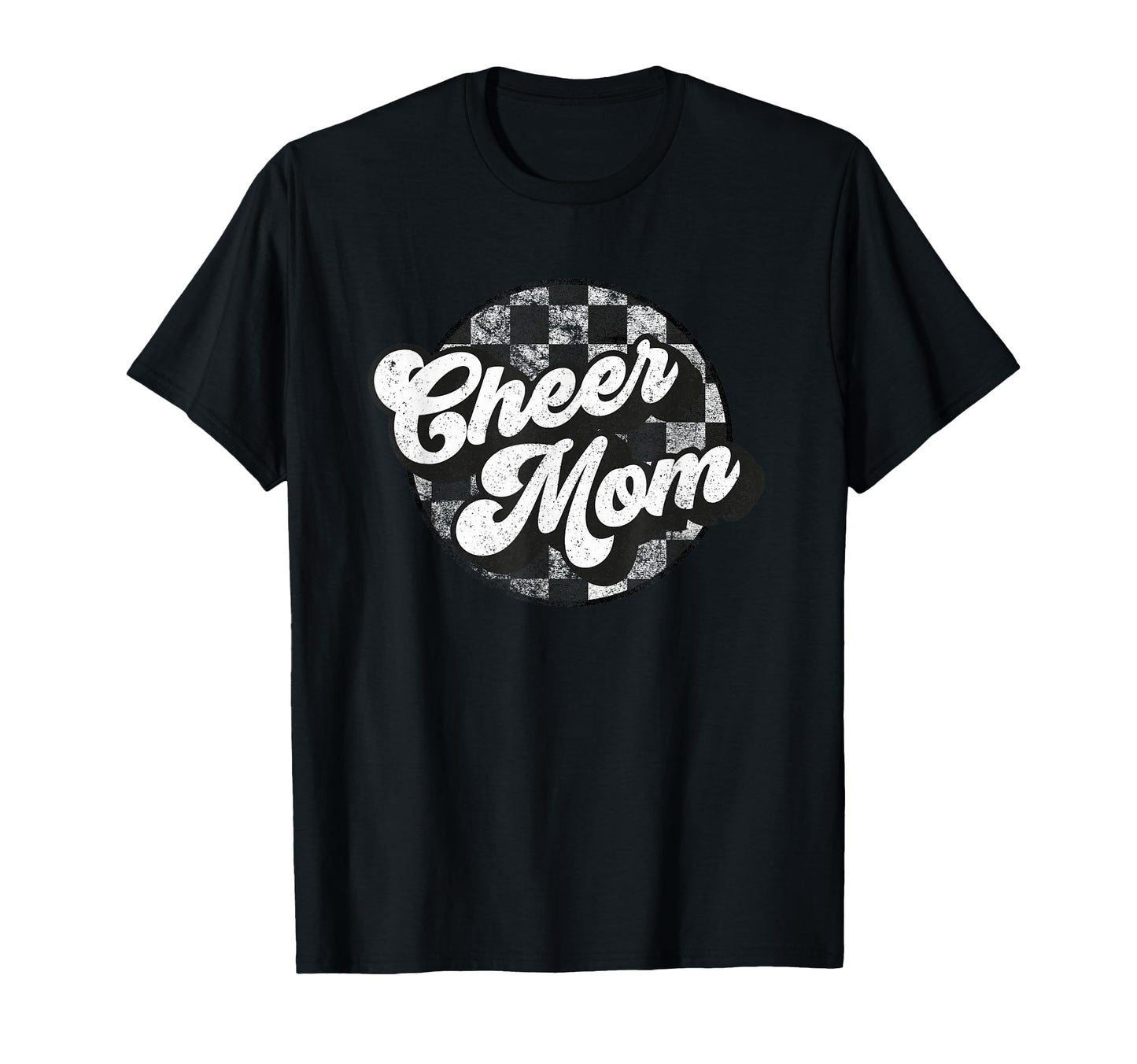 Cheer Mom Cheer Mama Checkered Funny T-Shirt - Unique Graphic Unisex - T-Shirt, Sweatshirt, Hoodie