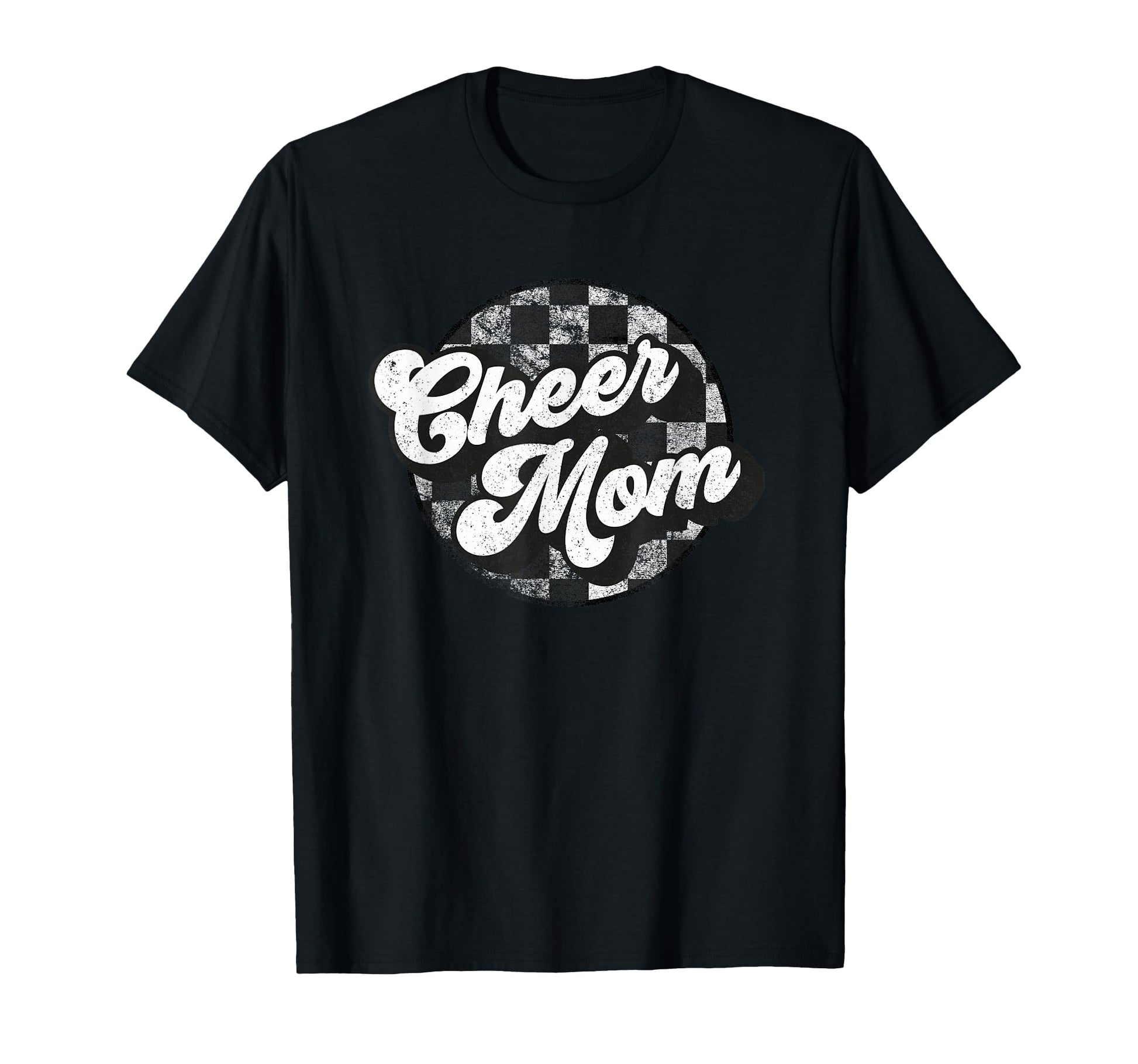 Cheer Mom Cheer Mama Checkered Funny T-Shirt - Unique Graphic Unisex - T-Shirt, Sweatshirt, Hoodie