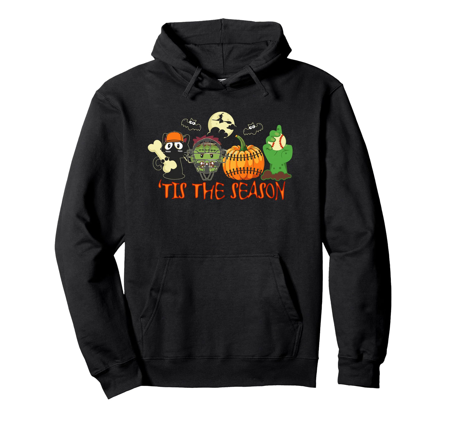 Baseball Softball Halloween Lover Costume Hoodie - Novelty Apparel Unisex - T-Shirt, Sweatshirt, Hoodie