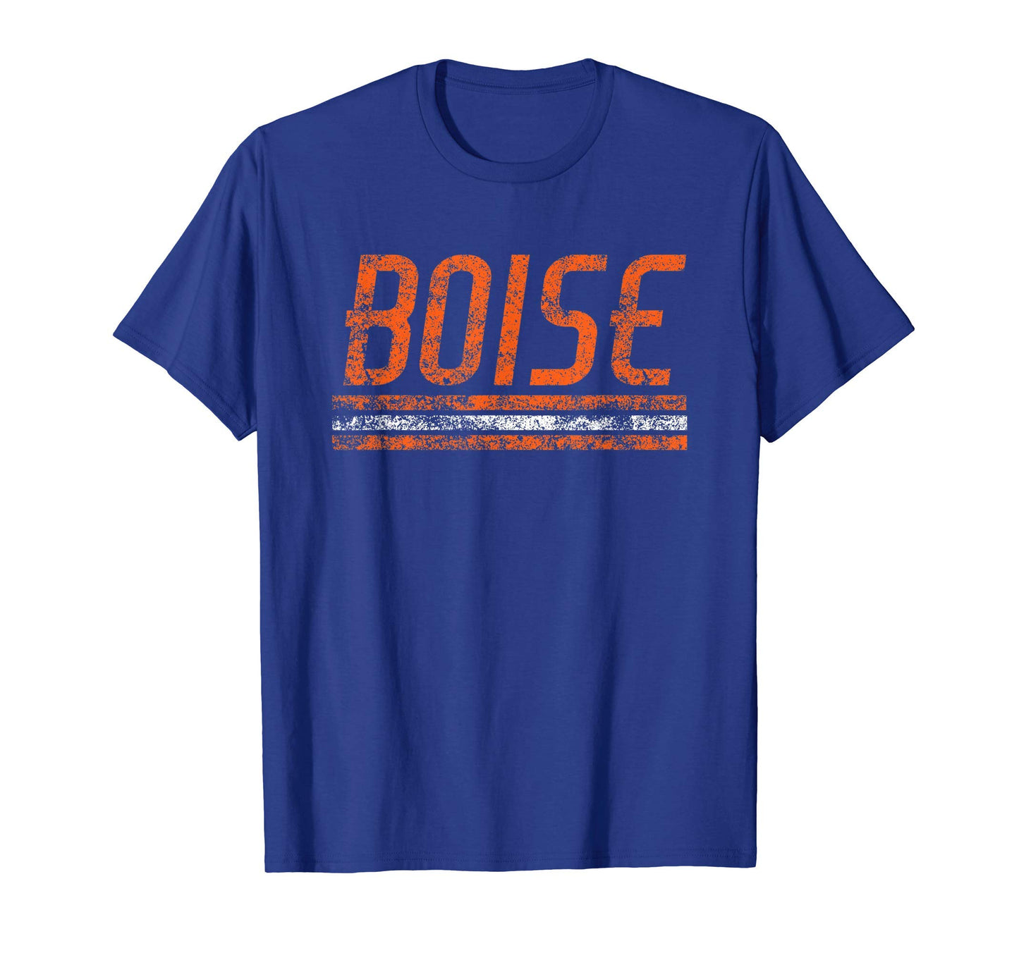 Boise Idaho Weathered Stripe Throwback T-Shirt - Graphic Print Men Women - T-Shirt, Sweatshirt, Hoodie