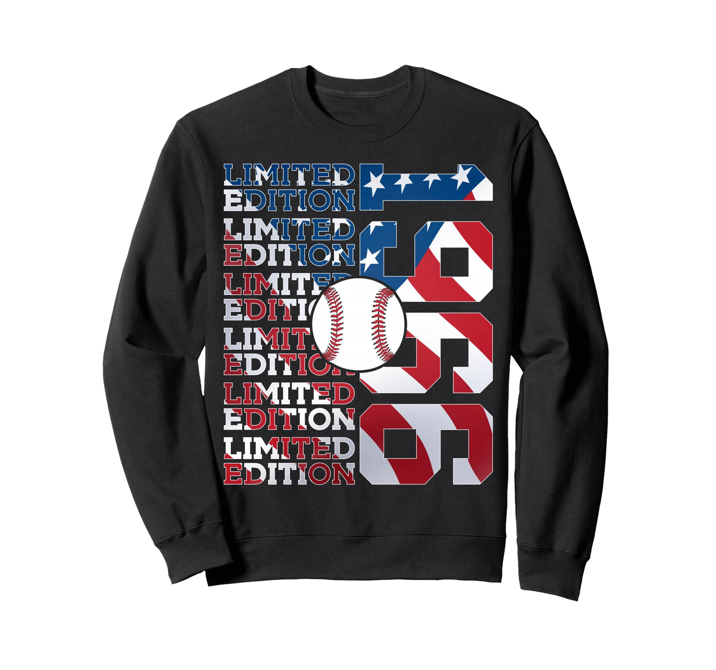 1966 Baseball 60Th Birthday Sweatshirt - Novelty Apparel for Adults - T-Shirt, Sweatshirt, Hoodie