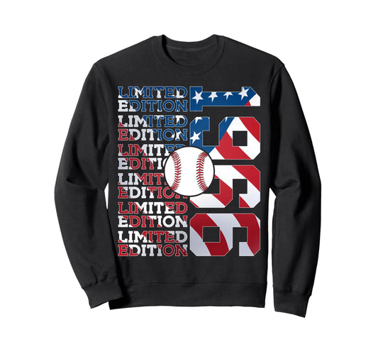 1966 Baseball 60Th Birthday Sweatshirt - Novelty Apparel for Adults - T-Shirt, Sweatshirt, Hoodie