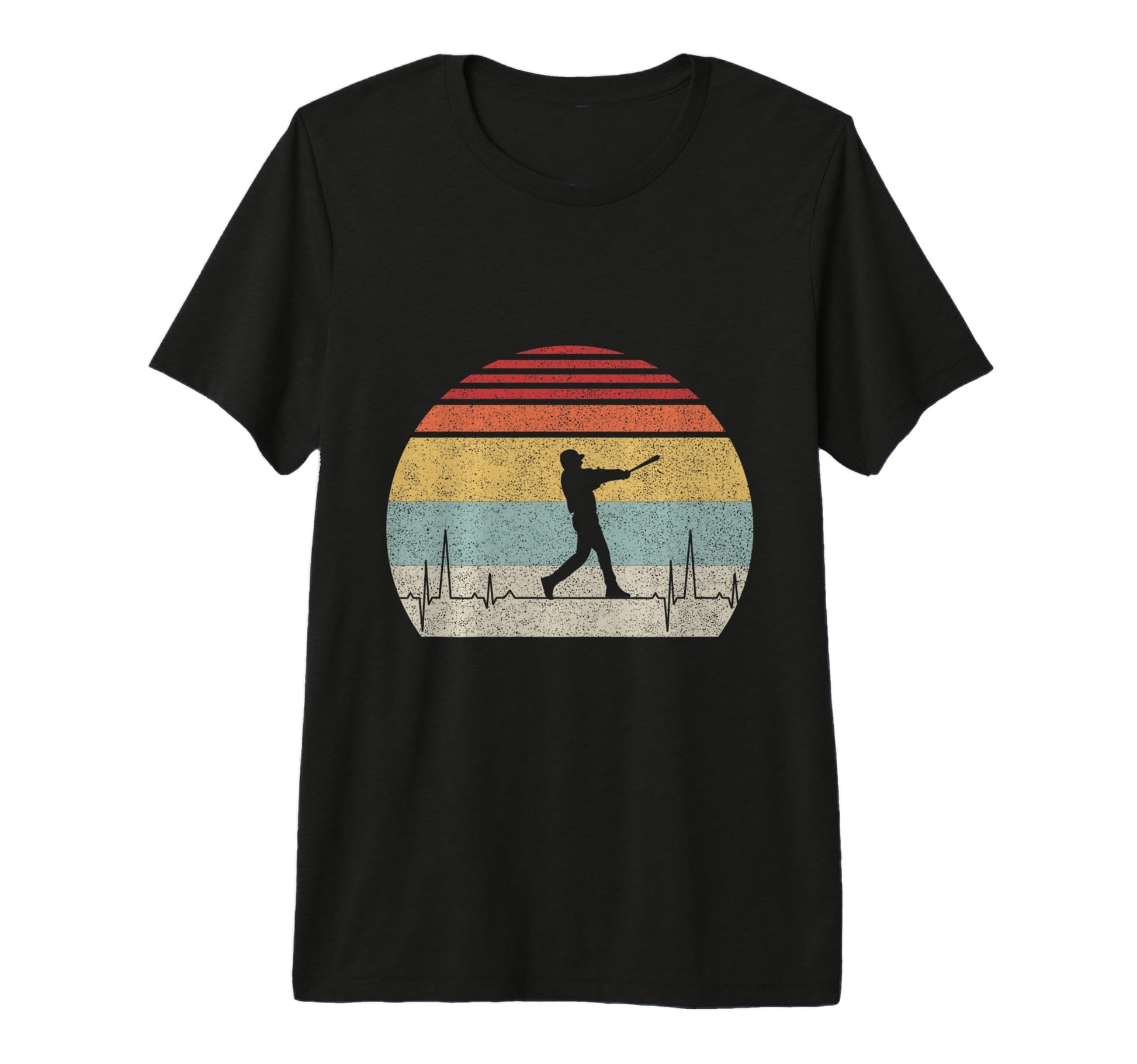 Baseball Heartbeat Pulse Funny T-Shirt - Aesthetic Graphic for Adults - T-Shirt, Sweatshirt, Hoodie