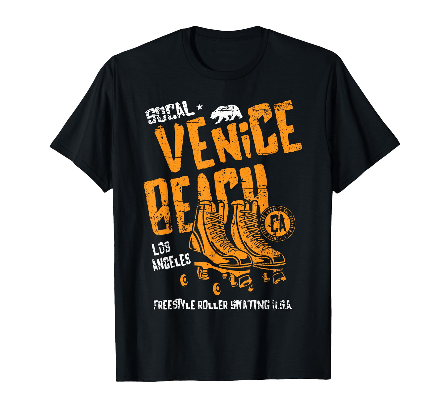 Venice Beach California Roller Skate T-Shirt - Custom Art Print Men Women - T-Shirt, Sweatshirt, Hoodie