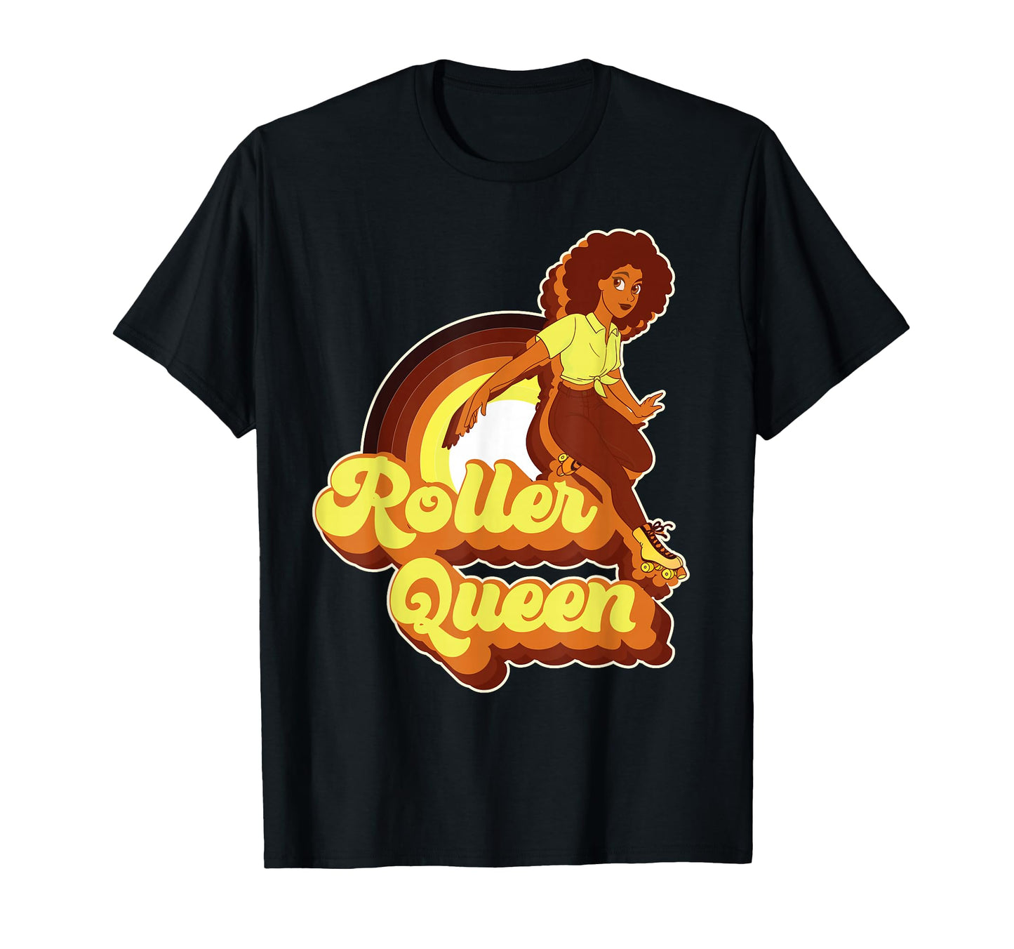 Roller Skating Skate 1970S Afro T-Shirt - Streetwear Style Unisex - T-Shirt, Sweatshirt, Hoodie