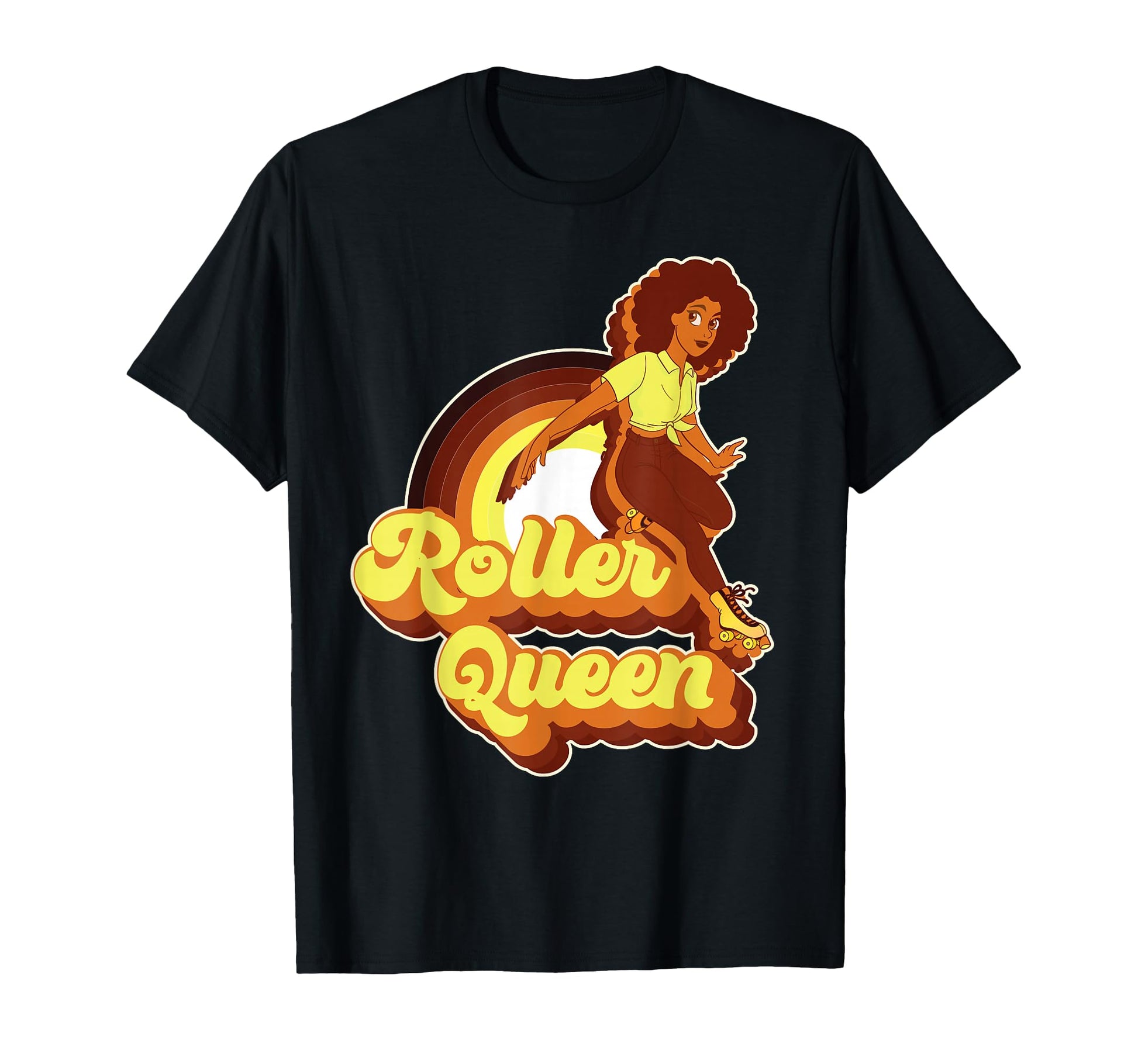 Roller Skating Skate 1970S Afro T-Shirt - Streetwear Style Unisex - T-Shirt, Sweatshirt, Hoodie