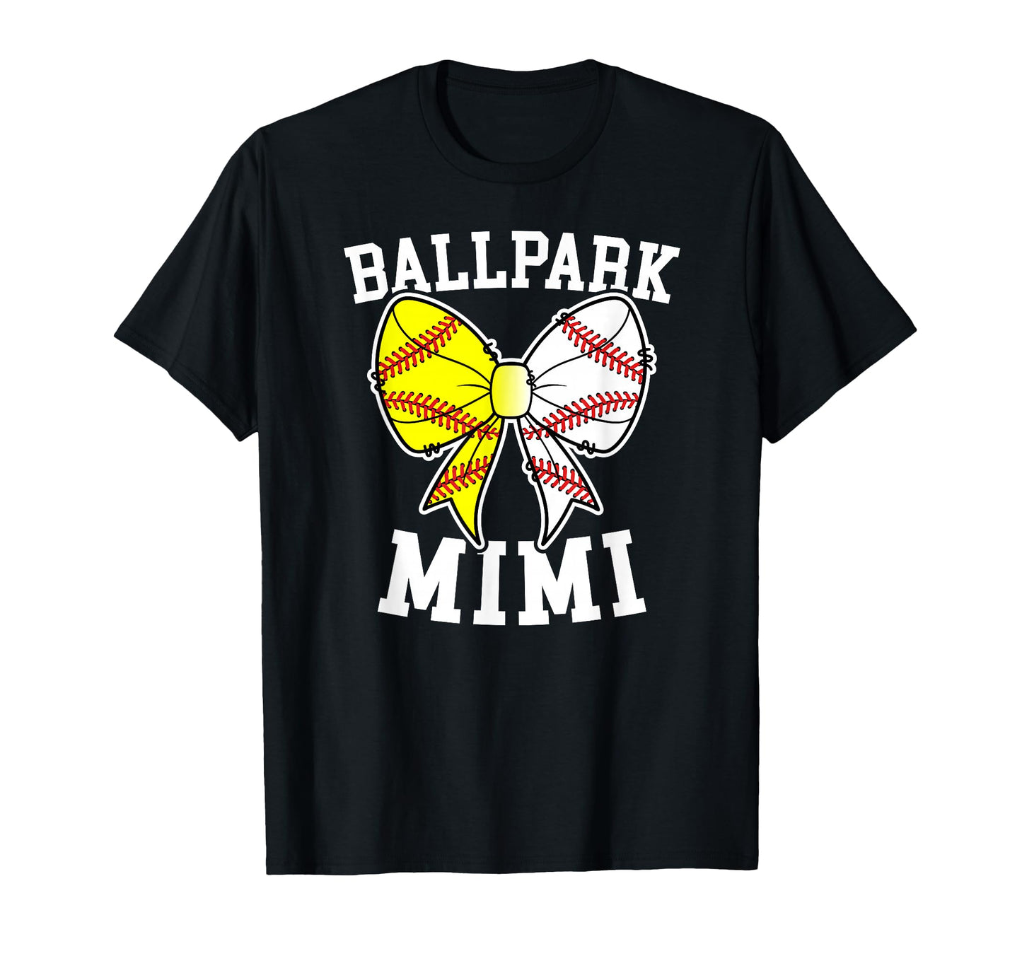 Ballpark Mimi Grandma Softball T-Shirt - Novelty Apparel for Adults - T-Shirt, Sweatshirt, Hoodie