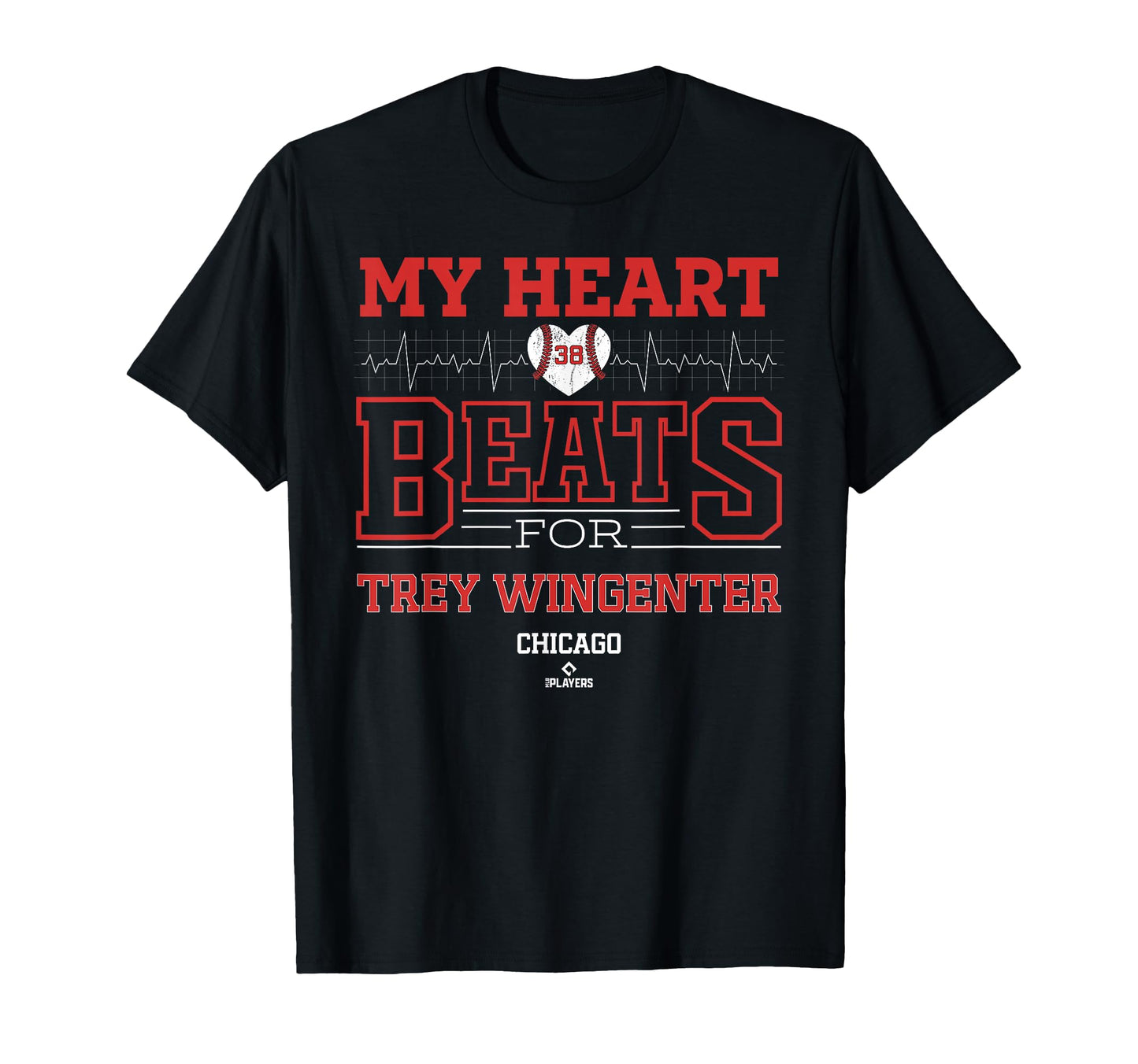 My Heart Beats Trey Wingenter T-Shirt - Minimalist Print for Adults - T-Shirt, Sweatshirt, Hoodie