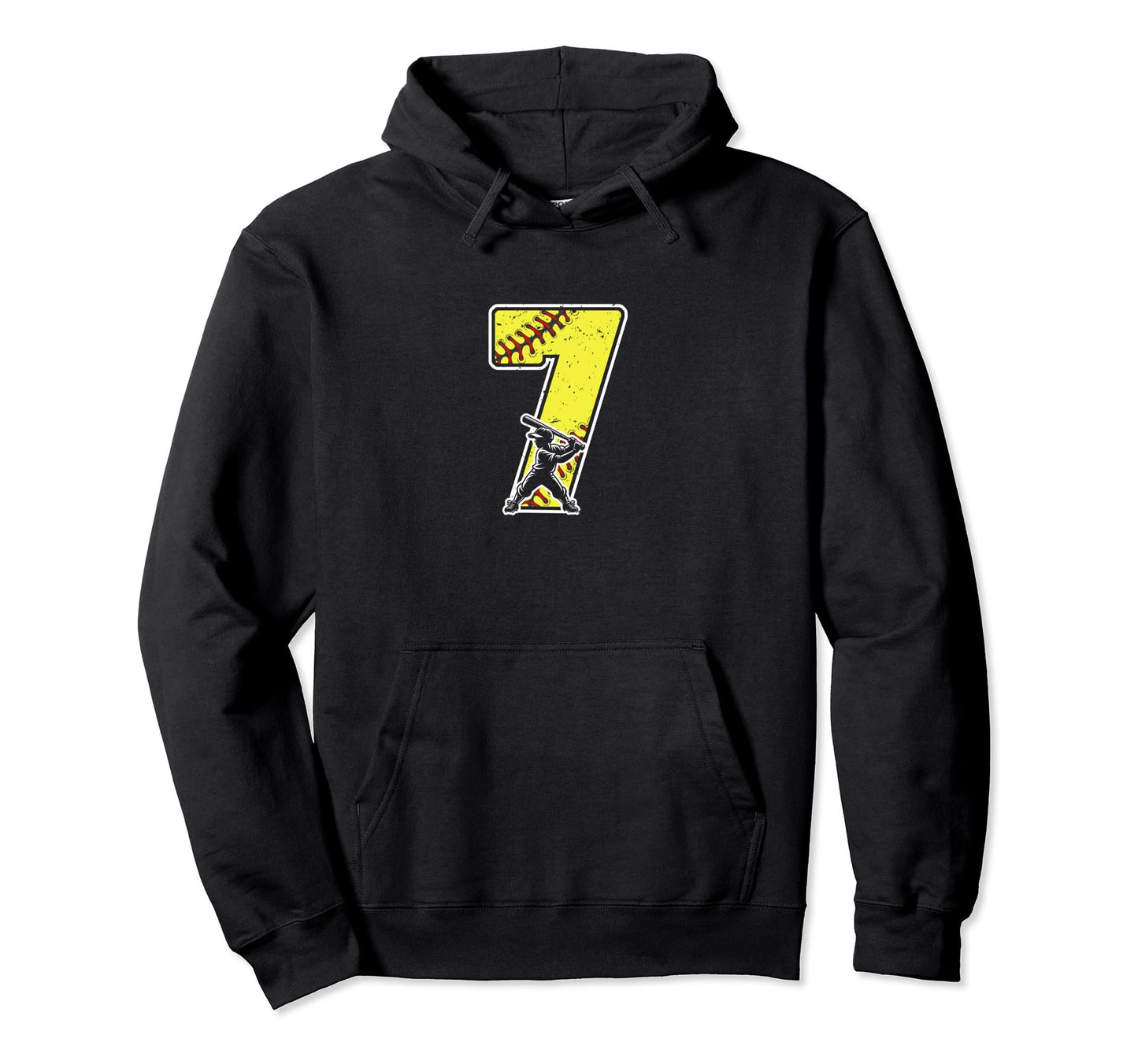 7Th Birthday 7 Years Old Baseball Baseball Hoodie - Custom Art Print Unisex - T-Shirt, Sweatshirt, Hoodie