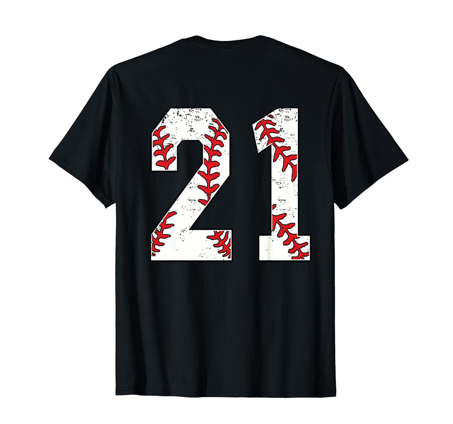 Number 21 Baseball Jersey Number 21 T-Shirt - Custom Art Print for Adults - T-Shirt, Sweatshirt, Hoodie