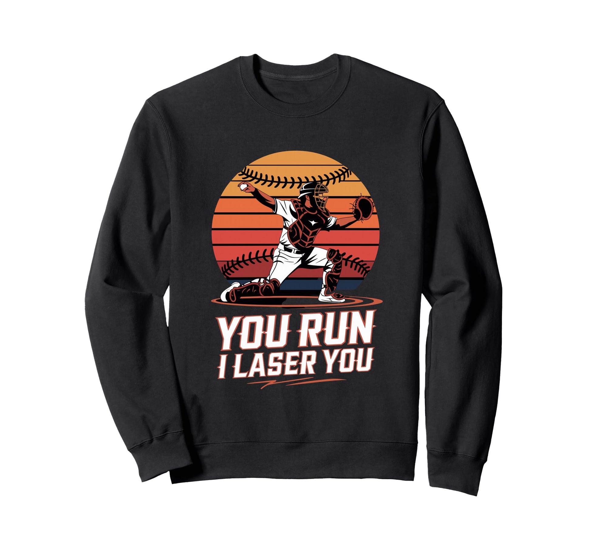 Baseball Catcher Throw Down Tag Sweatshirt - Streetwear Style for Adults - T-Shirt, Sweatshirt, Hoodie