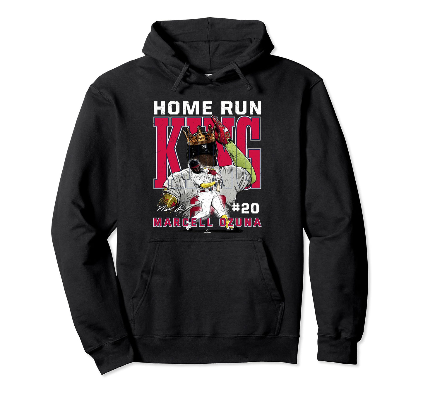 Home Run King Marcell Ozuna Atlanta Hoodie - Fun Novelty Design Unisex - T-Shirt, Sweatshirt, Hoodie