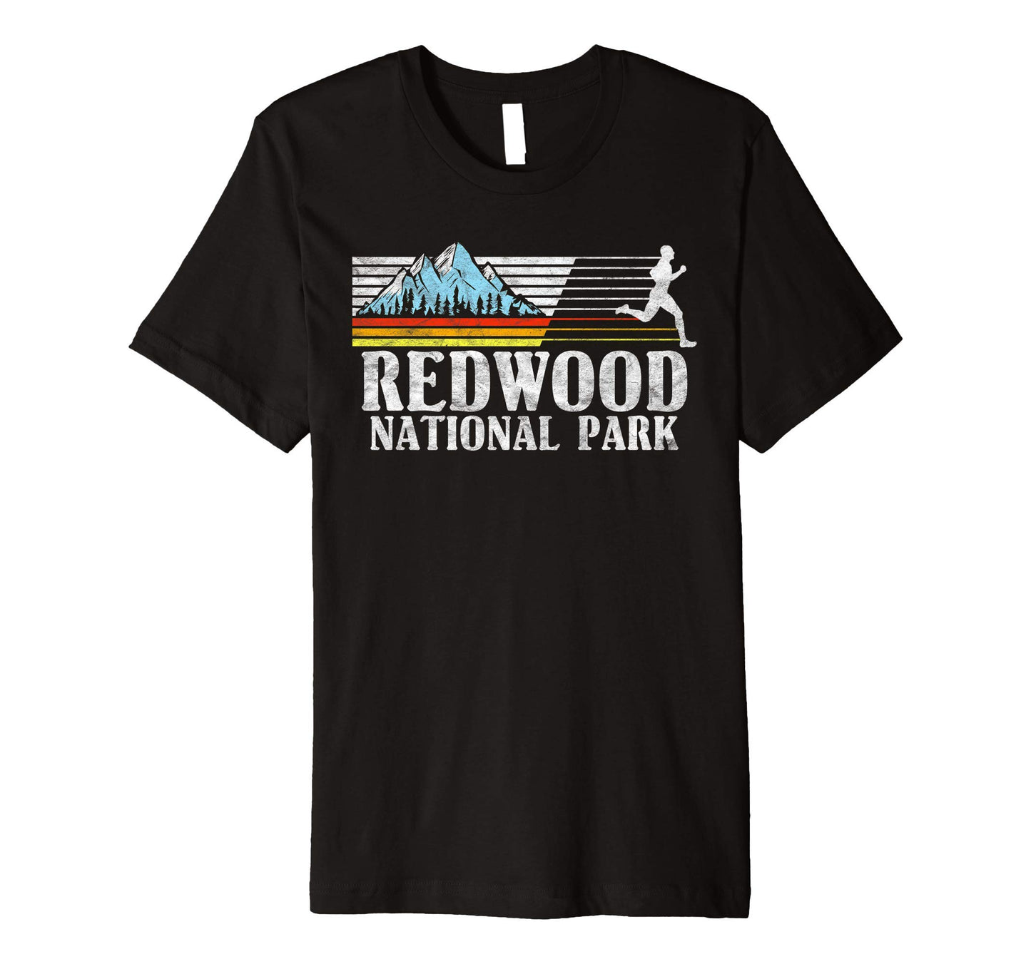 Redwood National Park Trail Running T-Shirt - Graphic Print for Adults - T-Shirt, Sweatshirt, Hoodie