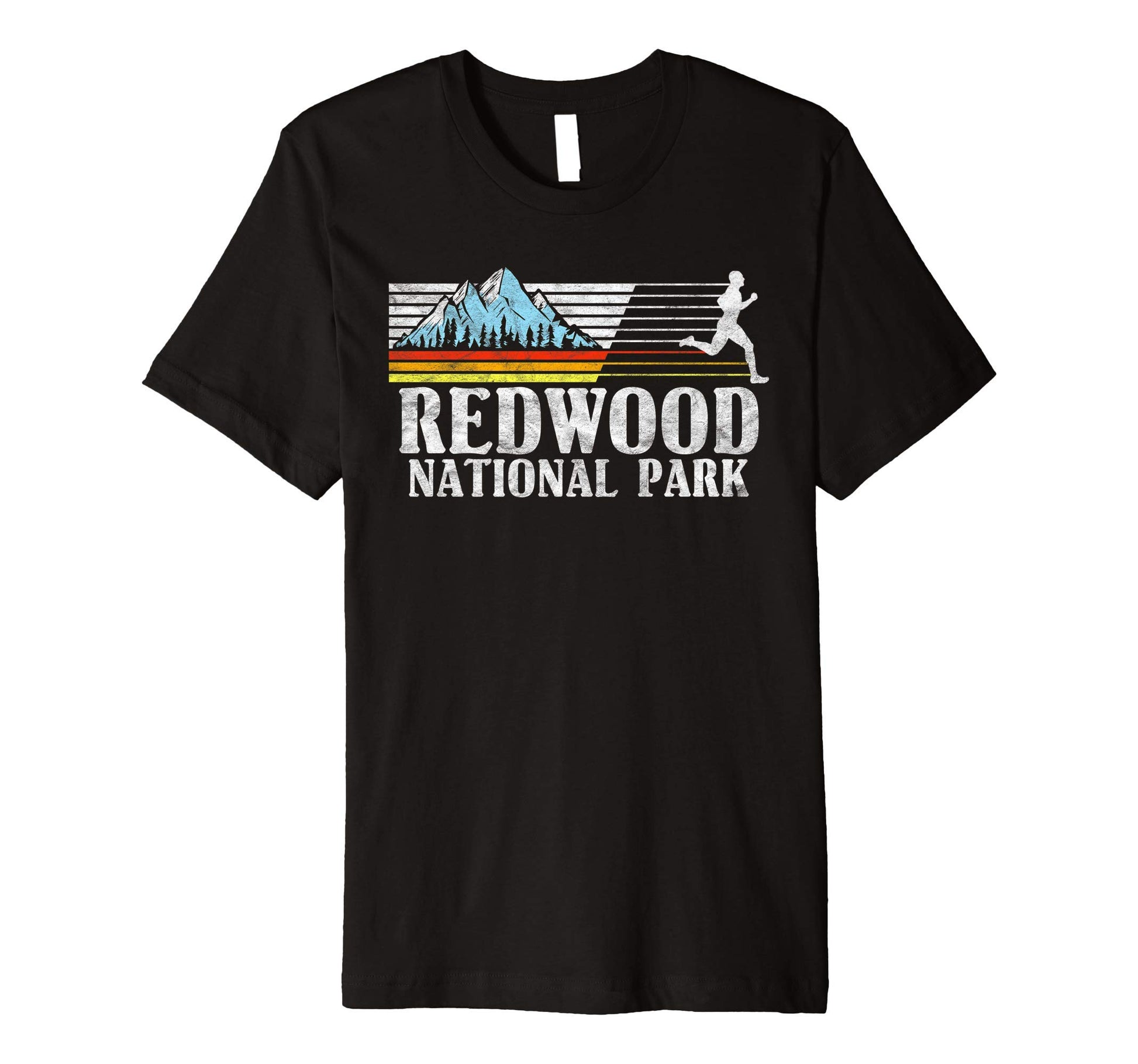 Redwood National Park Trail Running T-Shirt - Graphic Print for Adults - T-Shirt, Sweatshirt, Hoodie