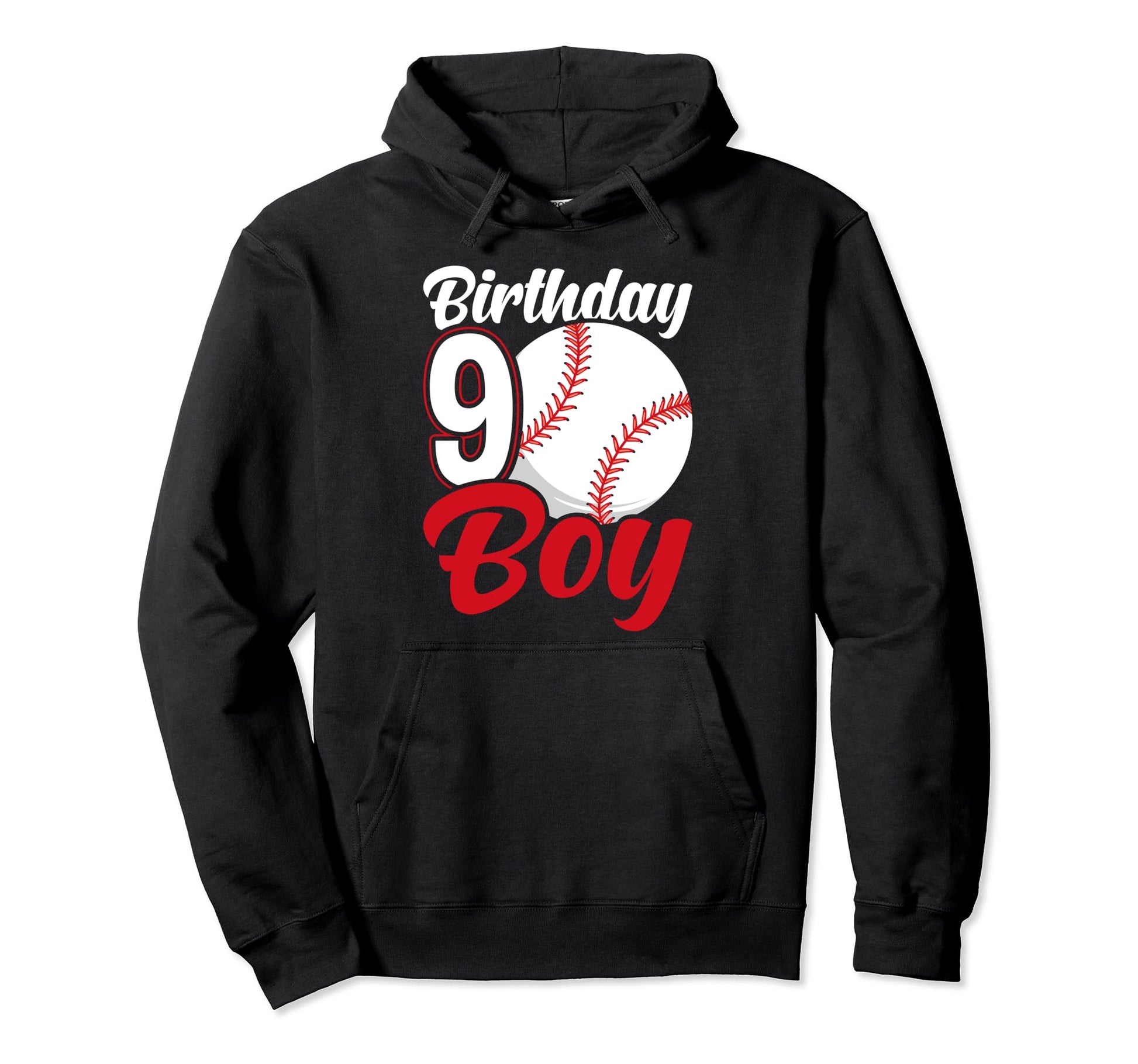 9 Years Old Baseball Themed 9Th Birthday Hoodie - Graphic Print Unisex - T-Shirt, Sweatshirt, Hoodie