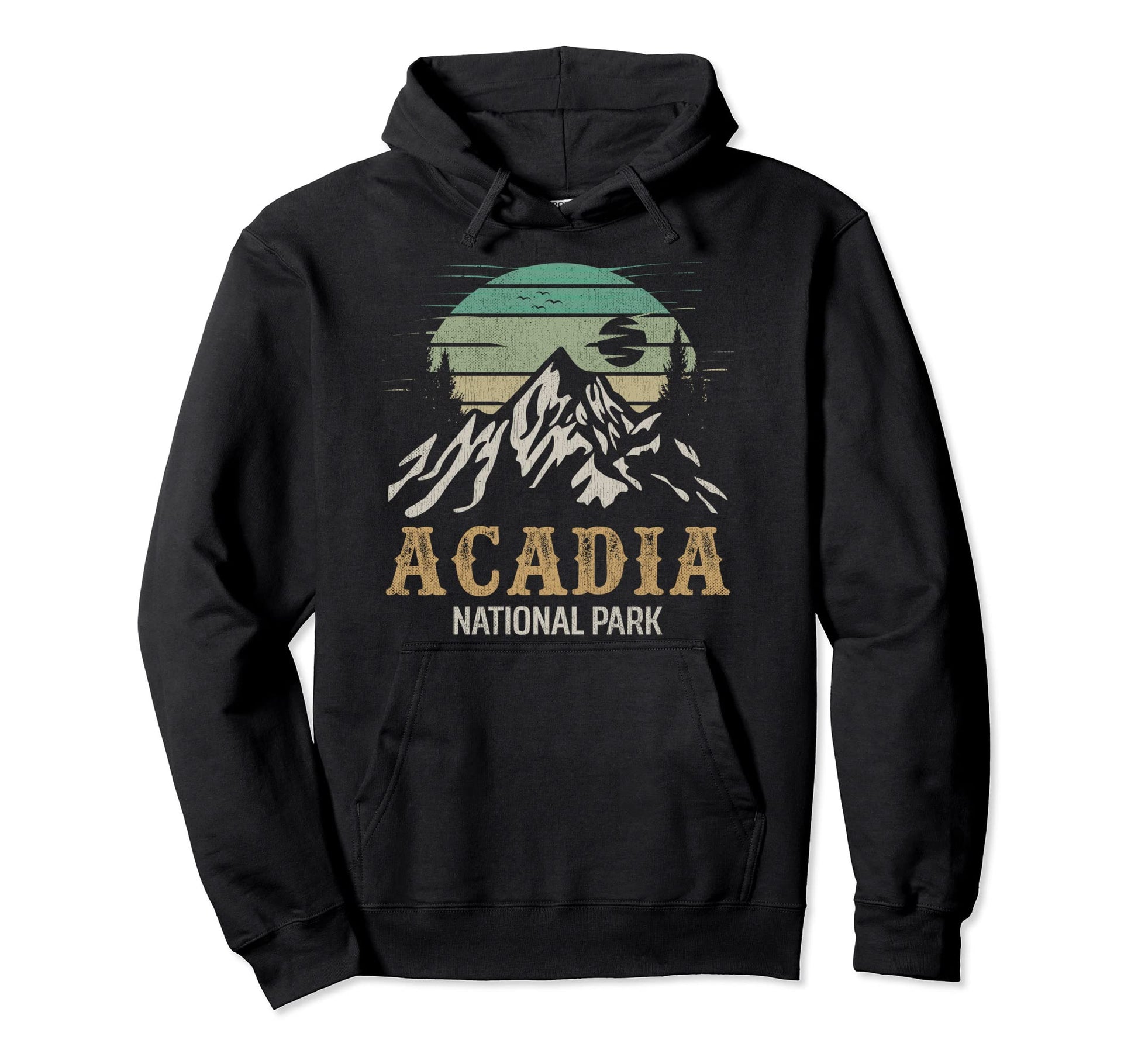 Acadia National Park Hiking Hoodie - Aesthetic Graphic Men Women - T-Shirt, Sweatshirt, Hoodie