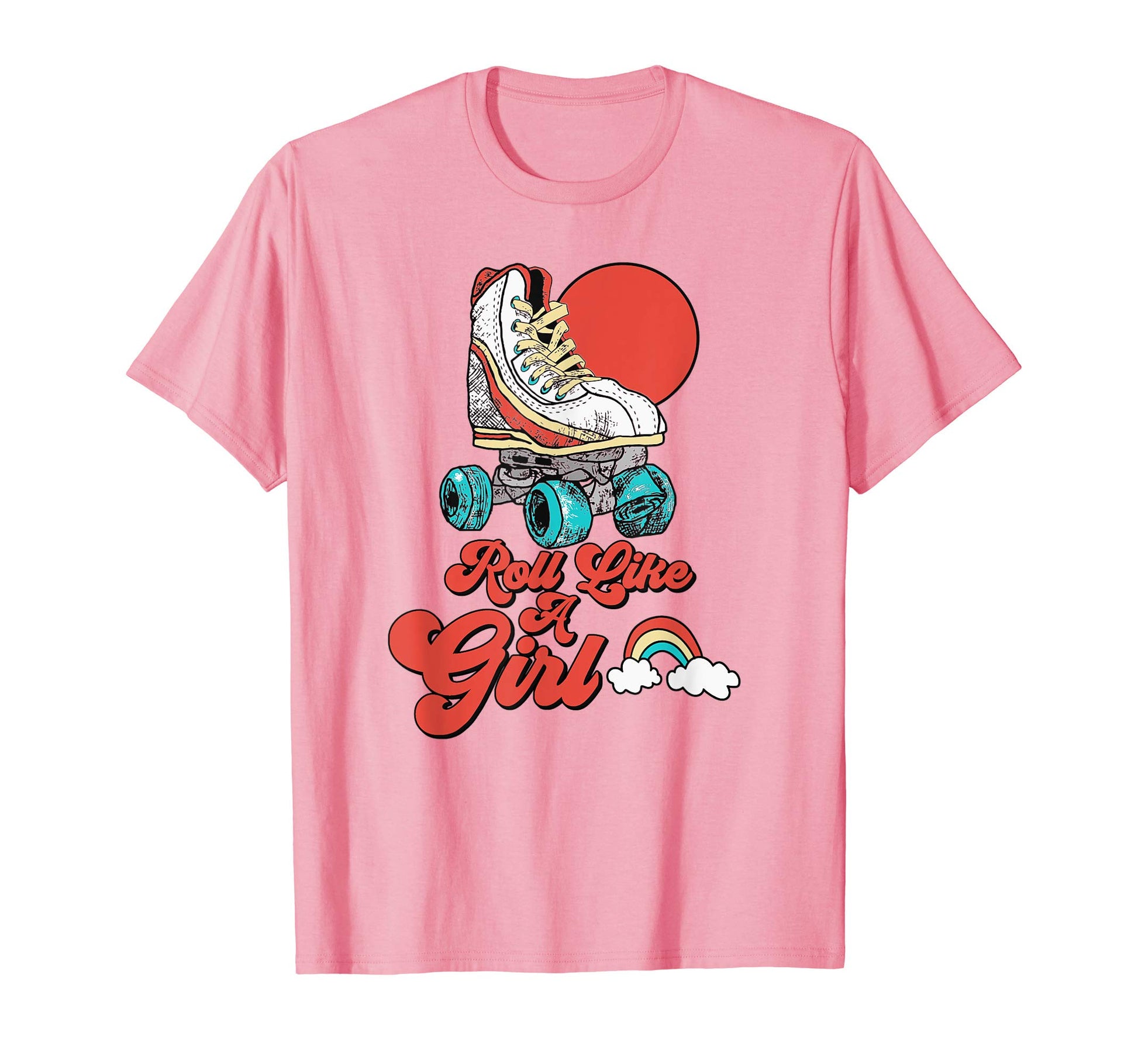 Roll Like Minimalist Roller Skate T-Shirt - Graphic Print for Adults - T-Shirt, Sweatshirt, Hoodie
