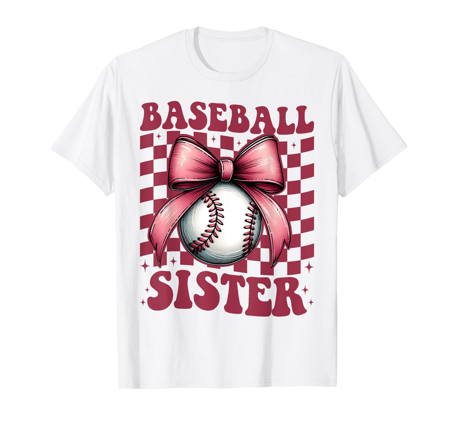 Baseball Sister Baseball Coquette T-Shirt - Casual Everyday Wear Men Women - T-Shirt, Sweatshirt, Hoodie