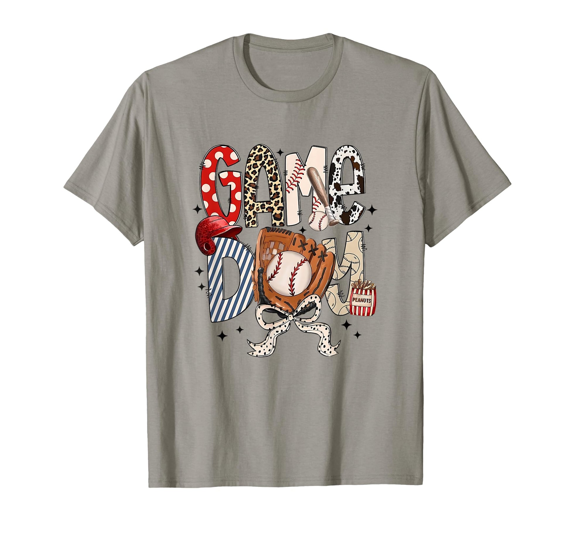 Game Day Baseball Coquette Bow T-Shirt - Trendy Graphic for Adults - T-Shirt, Sweatshirt, Hoodie