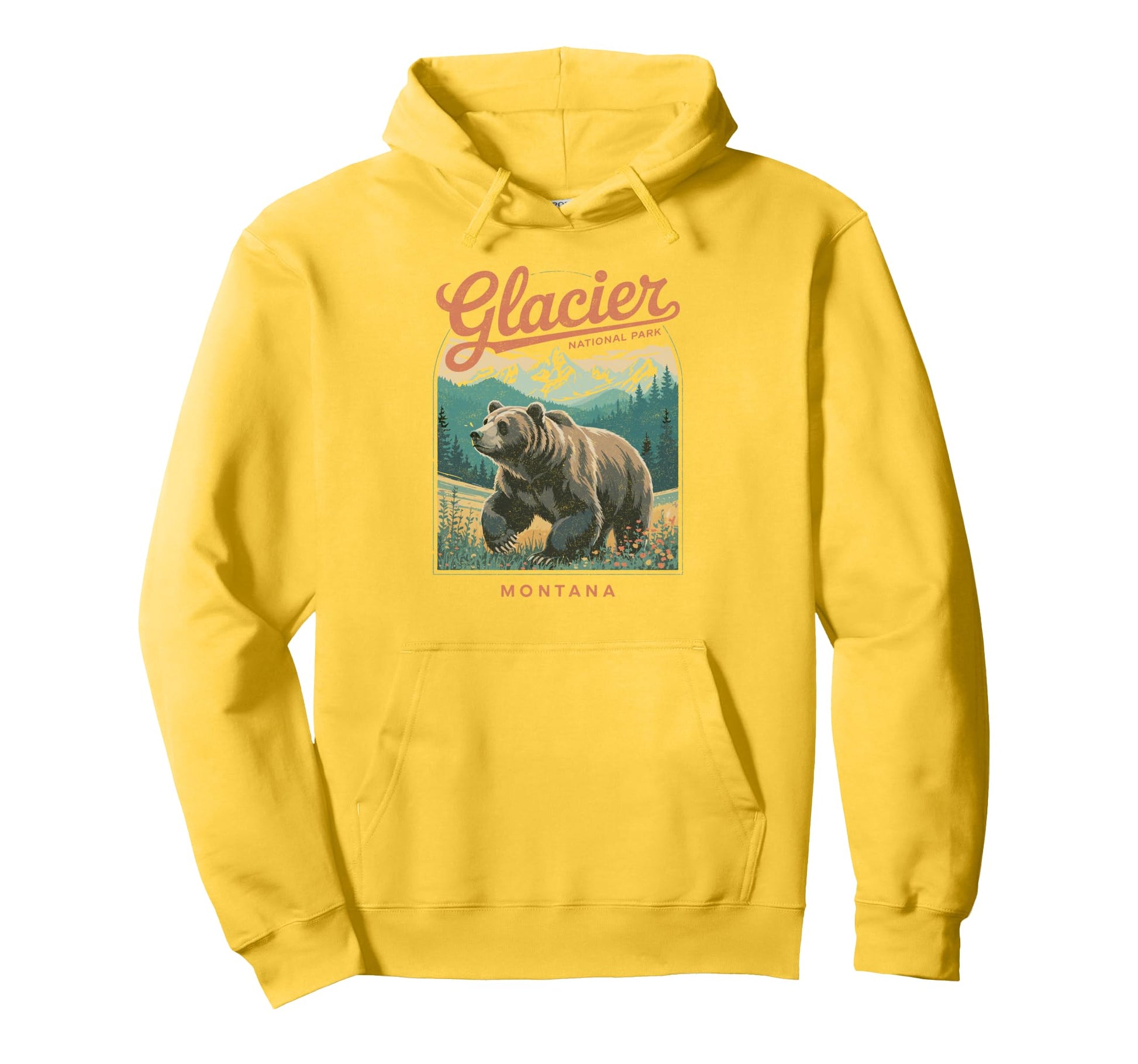 Glacier National Park Montana Usa T-Shirt - Fun Novelty Design Men Women - T-Shirt, Sweatshirt, Hoodie