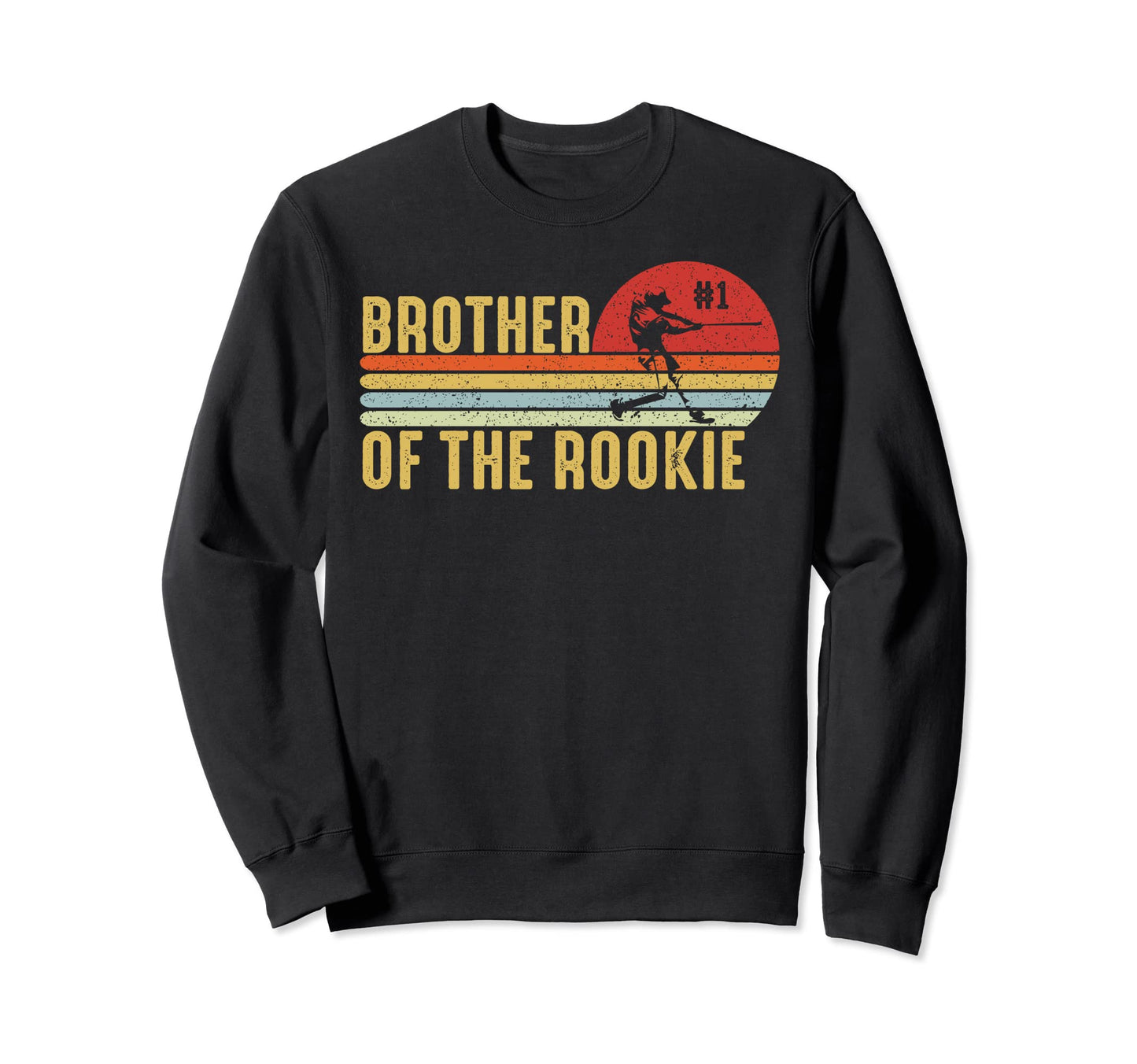 Brother Rookie Baseball 1St Sweatshirt - Minimalist Print for Adults - T-Shirt, Sweatshirt, Hoodie