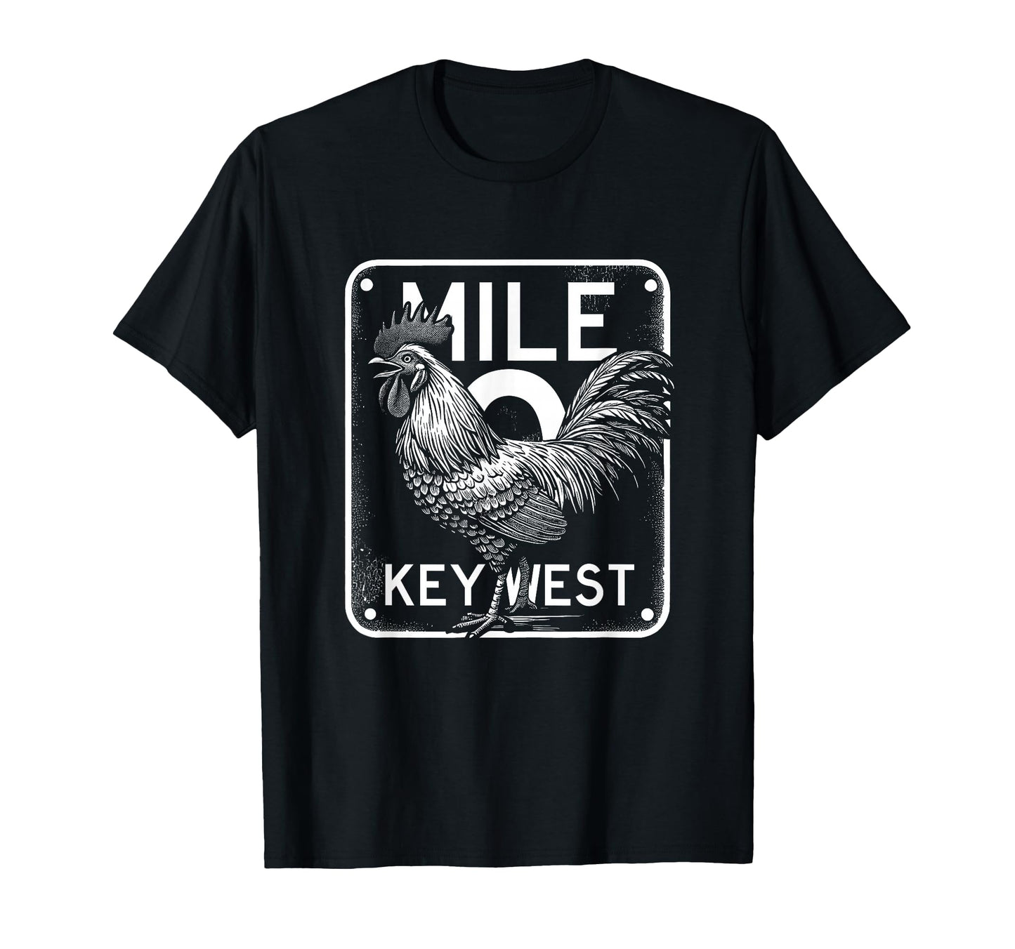 Key West Florida Chicken Mile 0 T-Shirt - Streetwear Style for Adults - T-Shirt, Sweatshirt, Hoodie