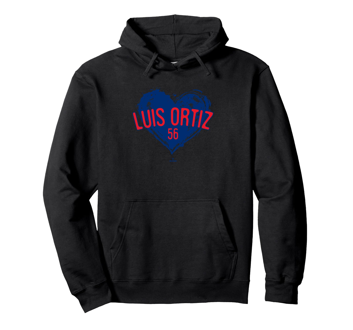 Distressed Heart Luis Ortiz Philadelphia Hoodie - Minimalist Print Unisex - T-Shirt, Sweatshirt, Hoodie
