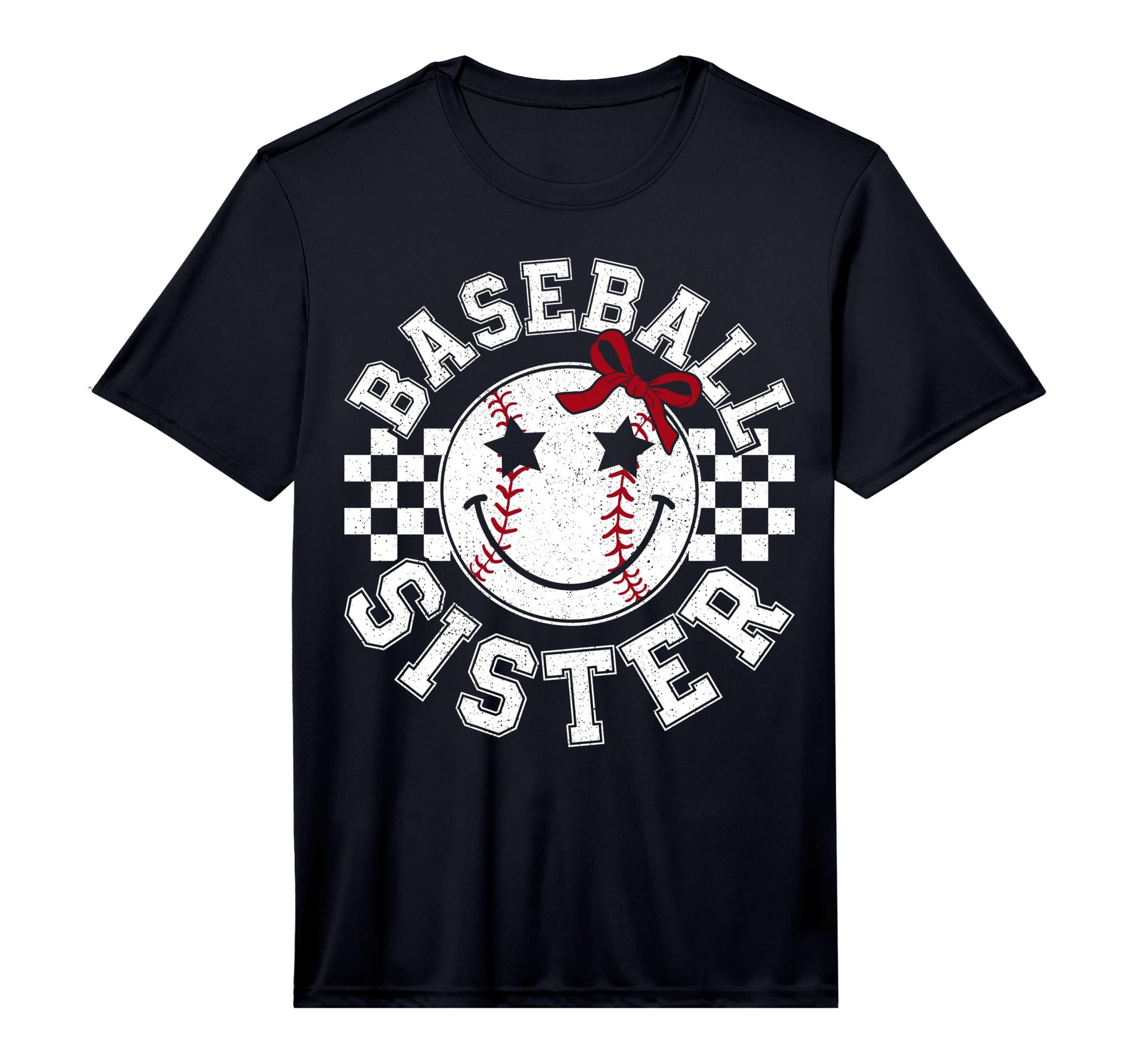Baseball Sister Coquette Bow Sport T-Shirt - Minimalist Print Men Women - T-Shirt, Sweatshirt, Hoodie
