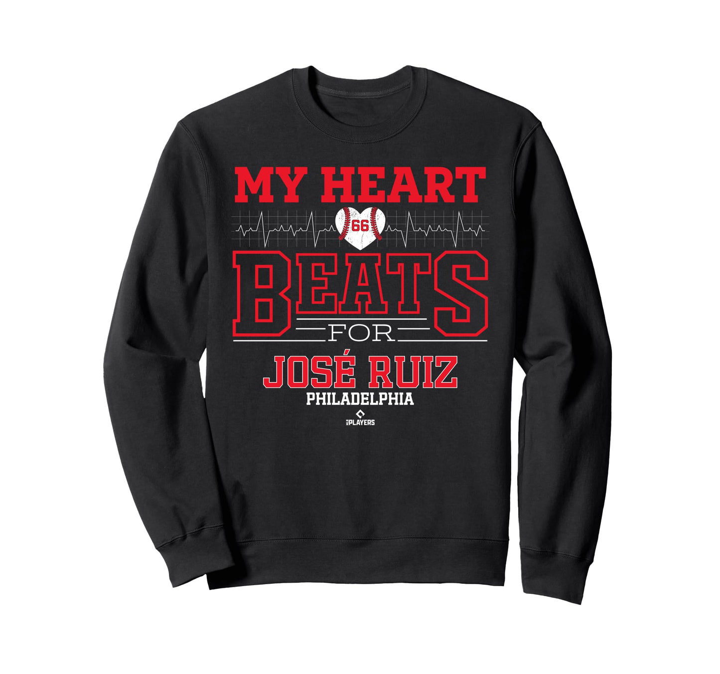 My Heart Beats Jos Ruiz Philadelphia Sweatshirt - Unique Graphic Unisex - T-Shirt, Sweatshirt, Hoodie