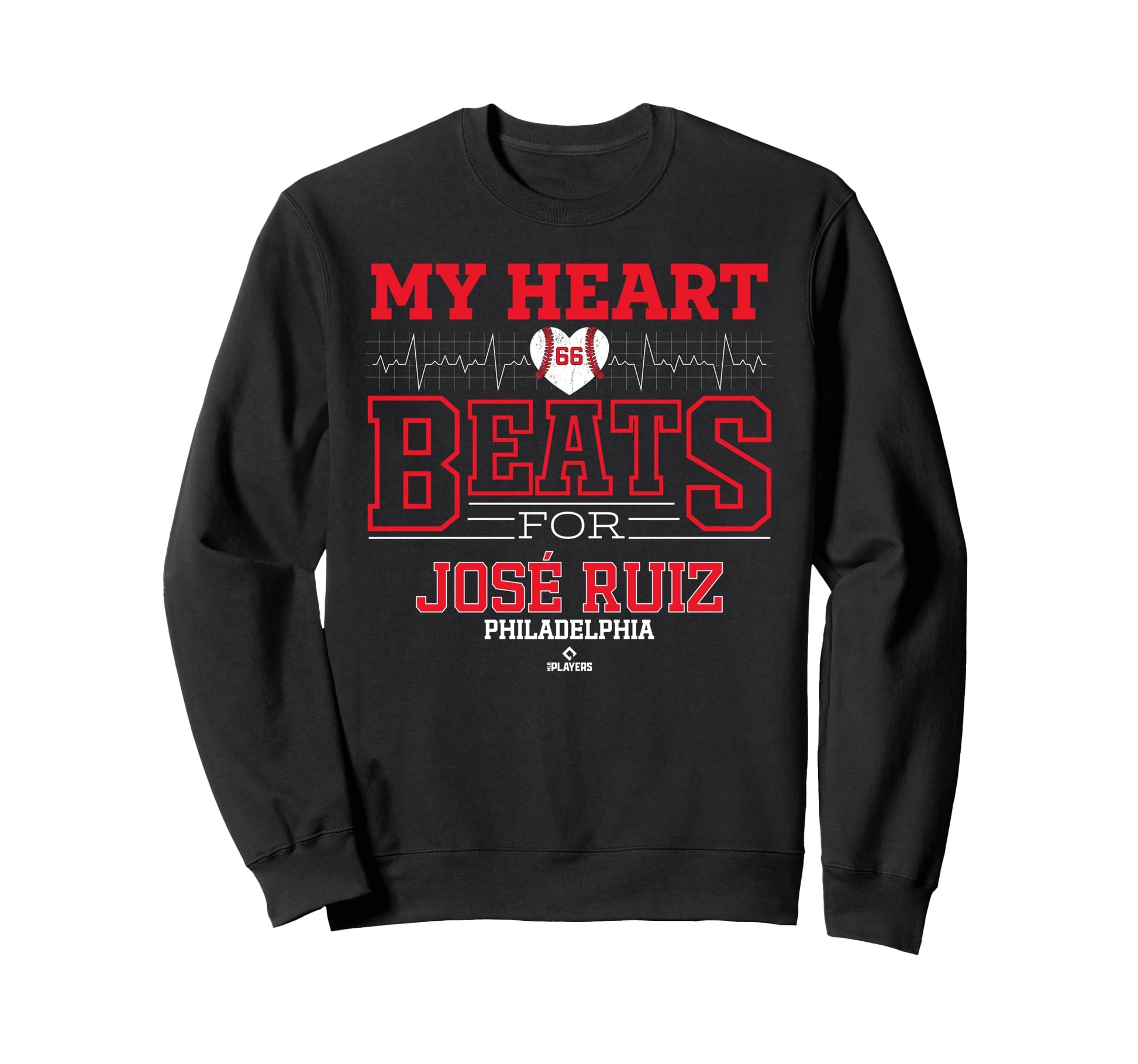 My Heart Beats Jos Ruiz Philadelphia Sweatshirt - Unique Graphic Unisex - T-Shirt, Sweatshirt, Hoodie