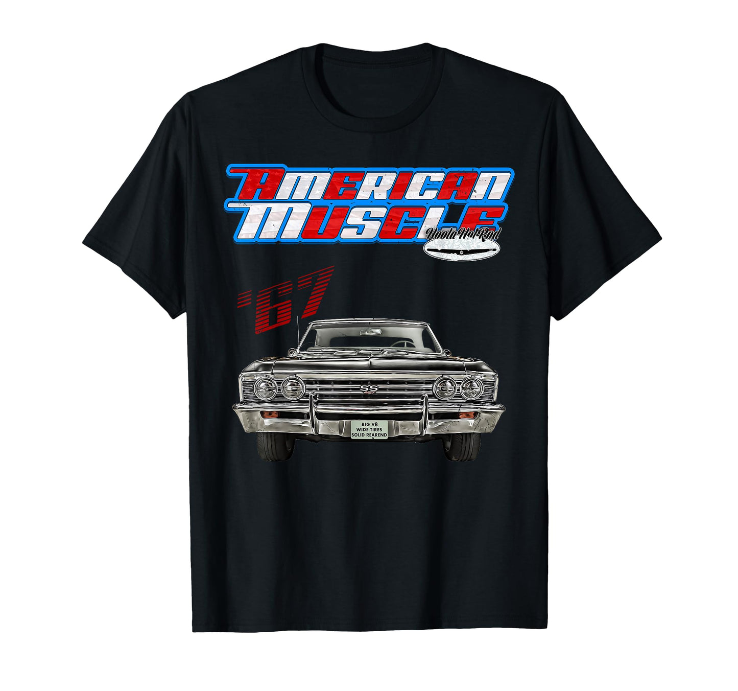 1967 Chevelle Muscle Car Ss454 Ss427 T-Shirt - Minimalist Print Unisex - T-Shirt, Sweatshirt, Hoodie
