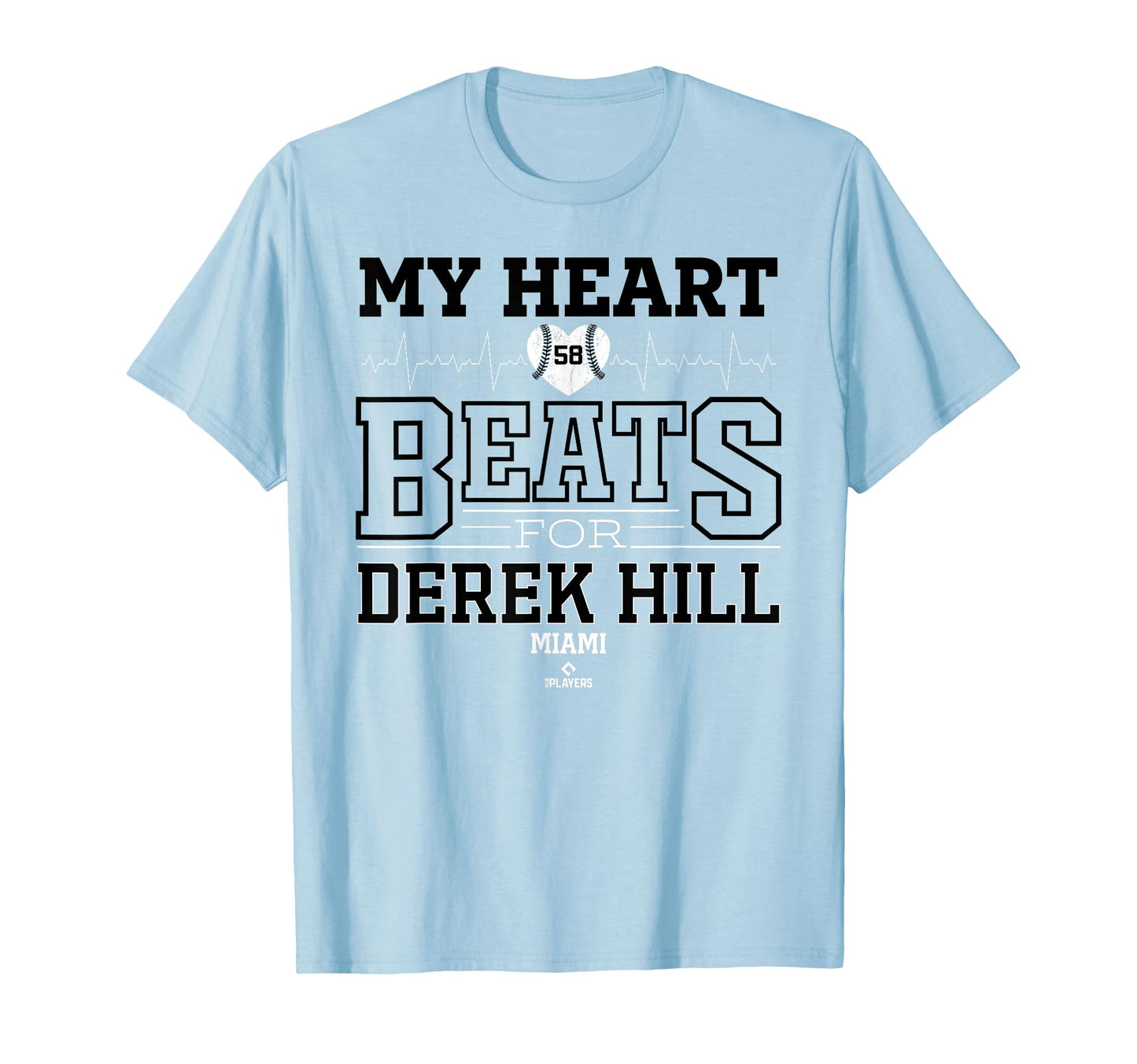 My Heart Beats Derek Hill Miami T-Shirt - Novelty Apparel Men Women - T-Shirt, Sweatshirt, Hoodie