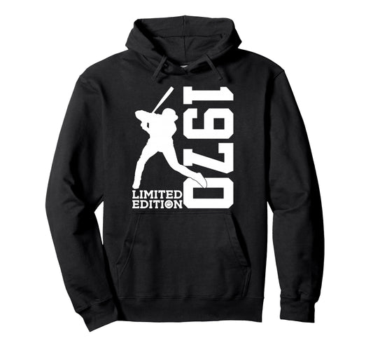 56Th Birthday Baseball 1970 Hoodie - Unique Graphic Unisex - T-Shirt, Sweatshirt, Hoodie