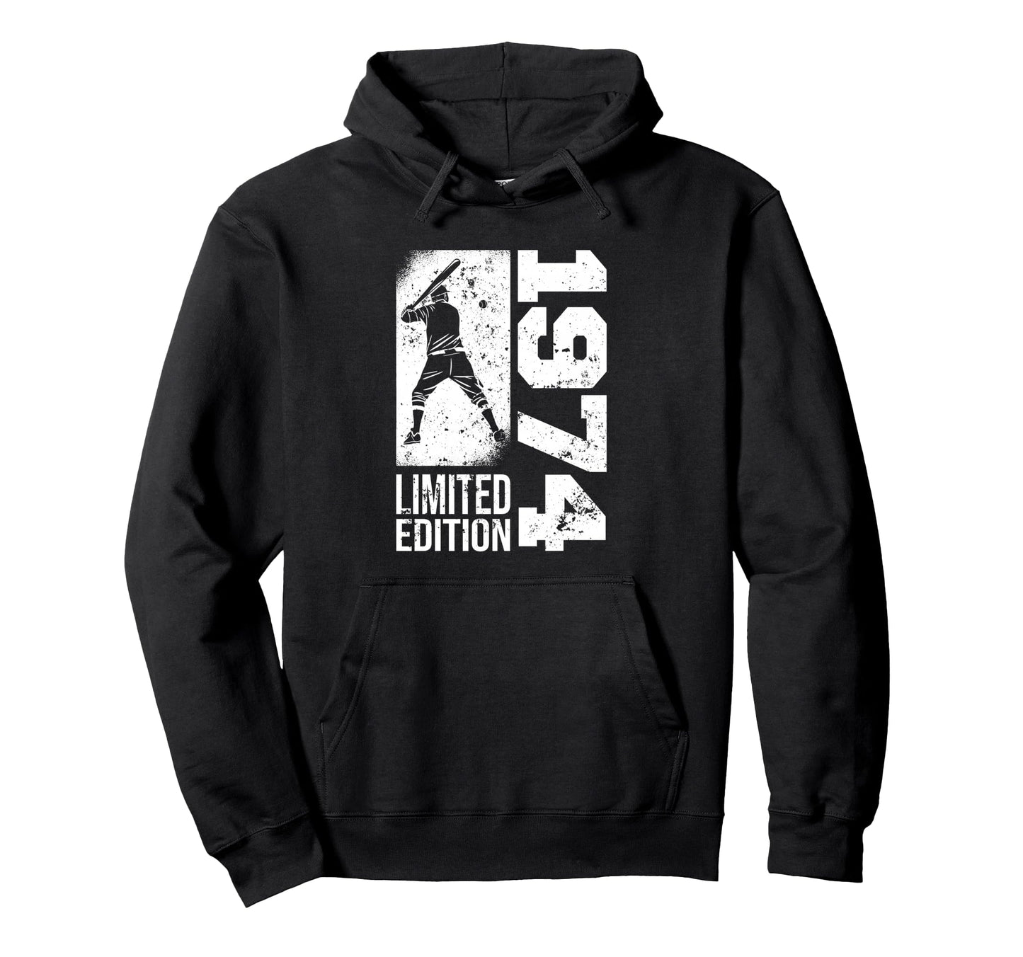 Baseball Player Born 1974 Birthday Hoodie - Unique Graphic for Adults - T-Shirt, Sweatshirt, Hoodie