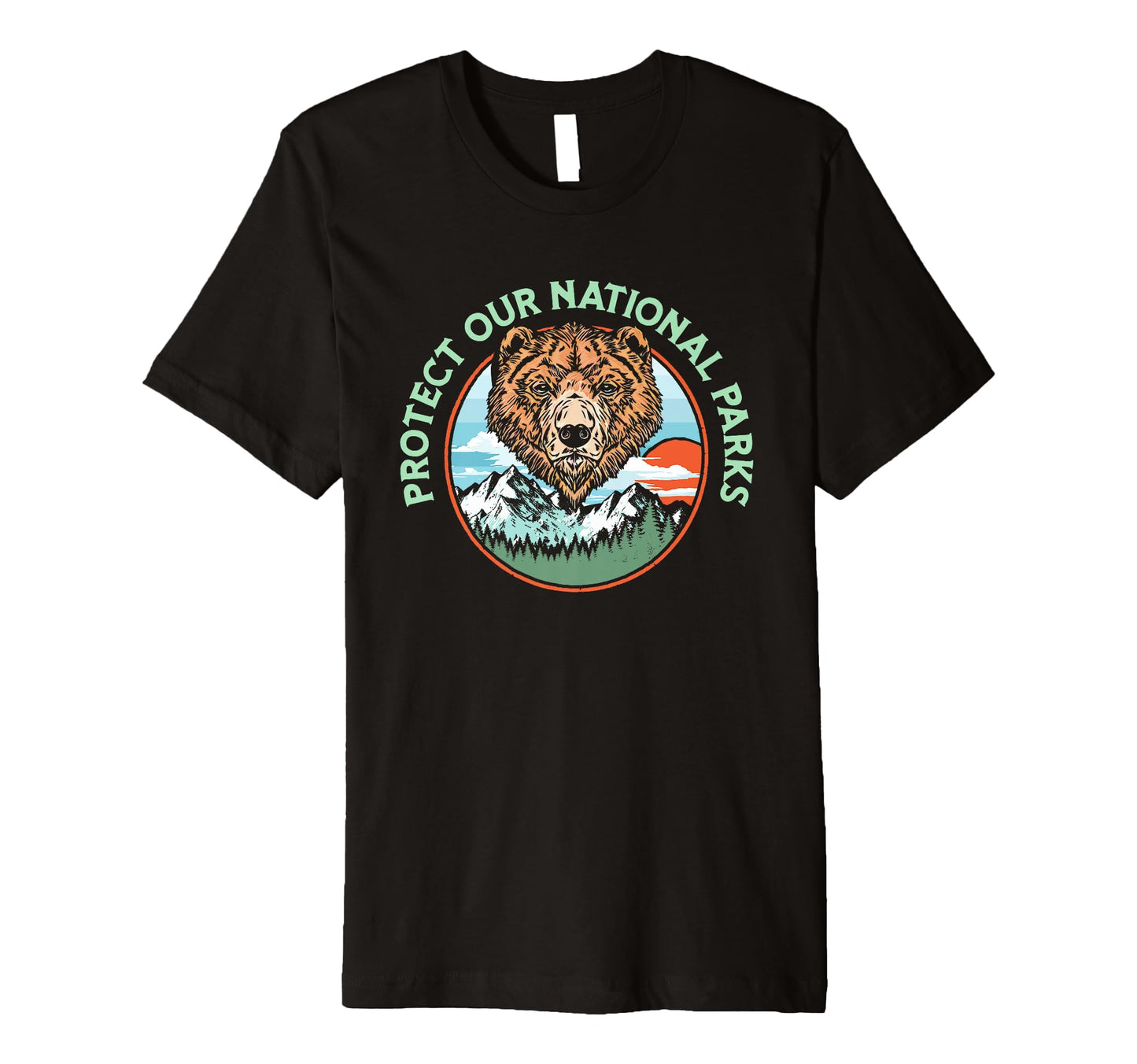 Protect Our National Parks Grizzly Bear T-Shirt - Trendy Graphic for Adults - T-Shirt, Sweatshirt, Hoodie