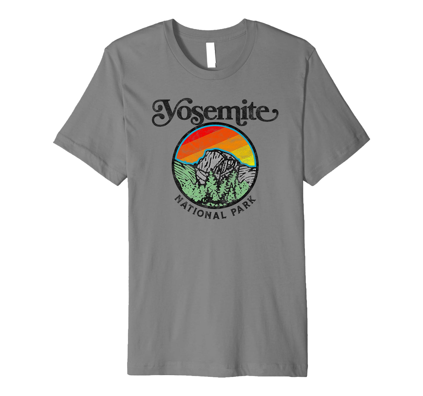Yosemite National Park 60S Half Dome T-Shirt - Fun Novelty Design Men Women - T-Shirt, Sweatshirt, Hoodie