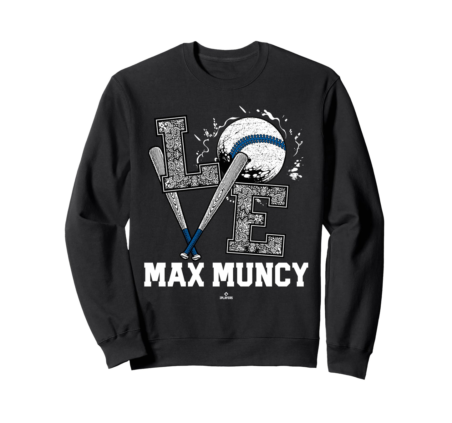 Distressed Baseball Love Max Muncy Sweatshirt - Streetwear Style Men Women - T-Shirt, Sweatshirt, Hoodie