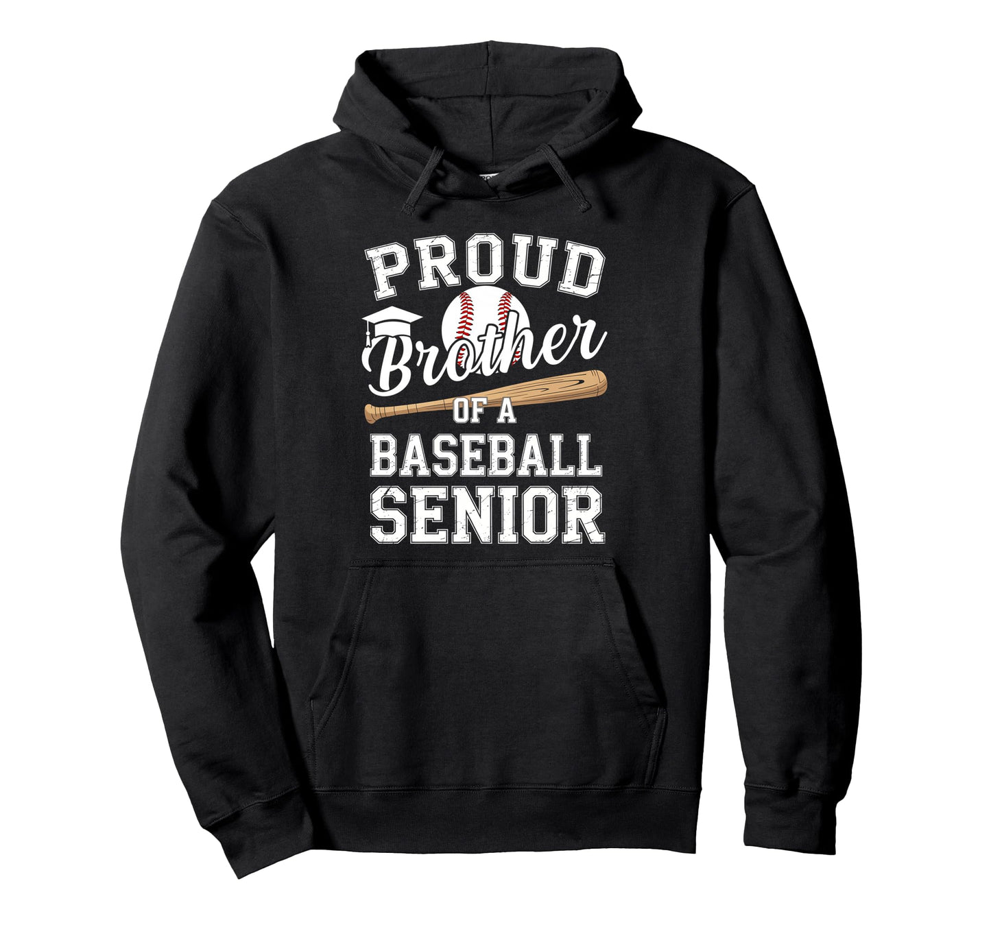 Proud Brother 2026 Senior Baseball Hoodie - Unique Graphic Unisex - T-Shirt, Sweatshirt, Hoodie