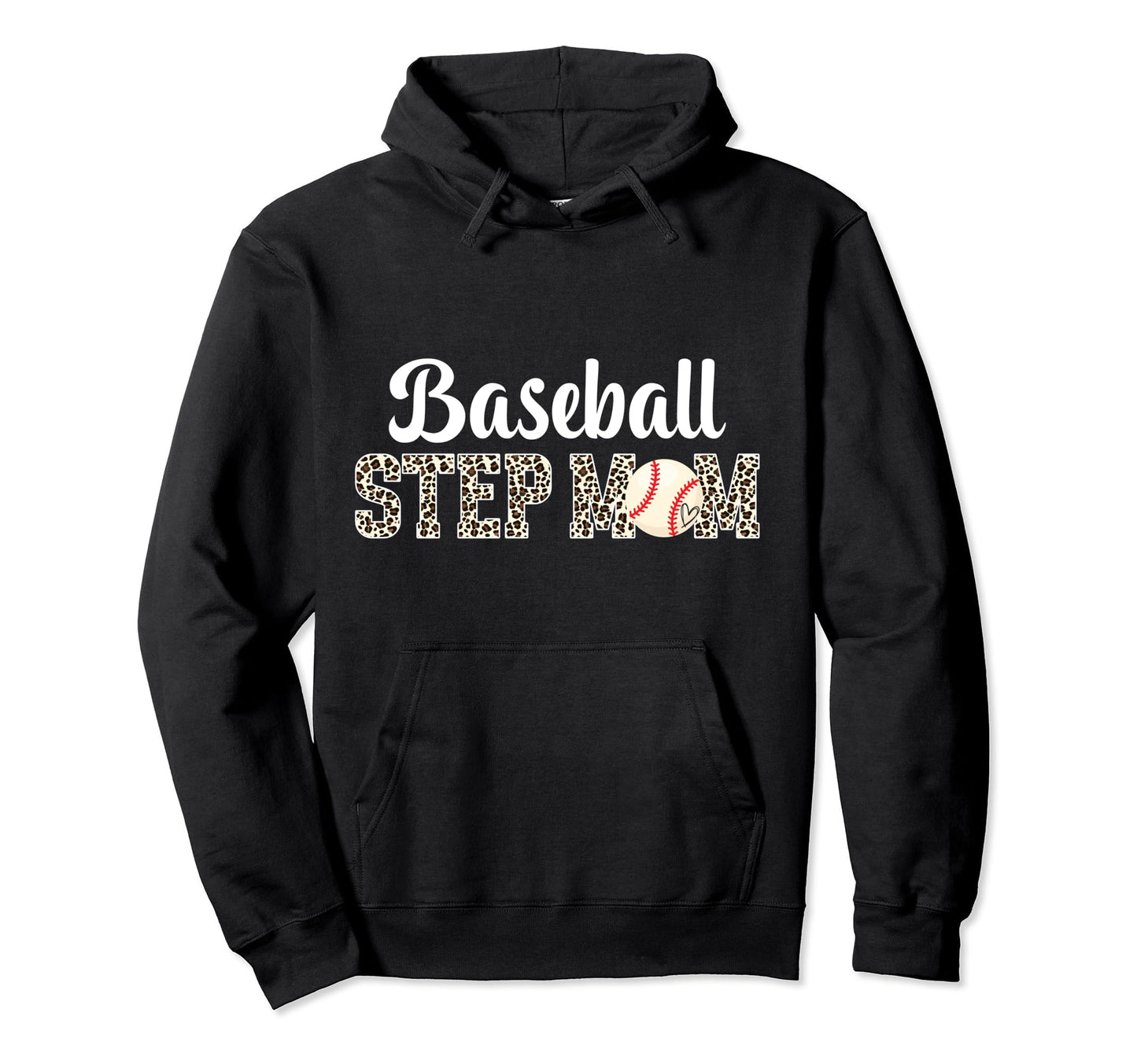 Baseball Step Mom Baseball Player Hoodie - Aesthetic Graphic for Adults - T-Shirt, Sweatshirt, Hoodie