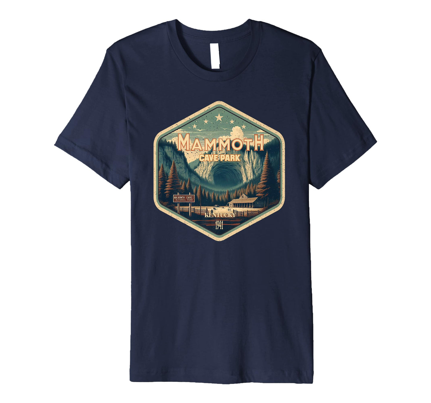 Mammoth Cave National Park Hexagonal T-Shirt - Trendy Graphic Men Women - T-Shirt, Sweatshirt, Hoodie