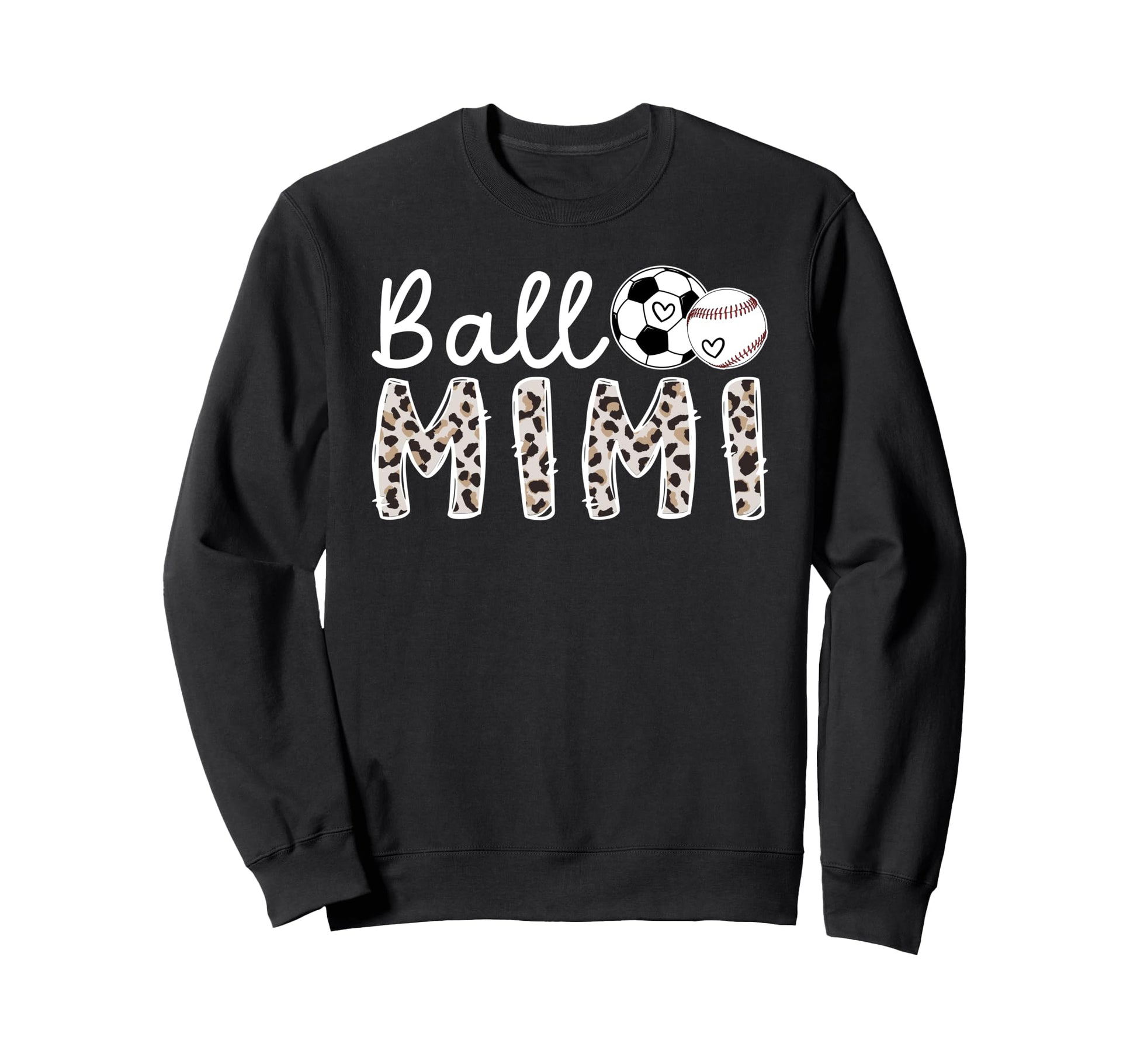 Ball Mimi Grandma Baseball Soccer Mimi Sweatshirt - Unique Graphic Unisex - T-Shirt, Sweatshirt, Hoodie