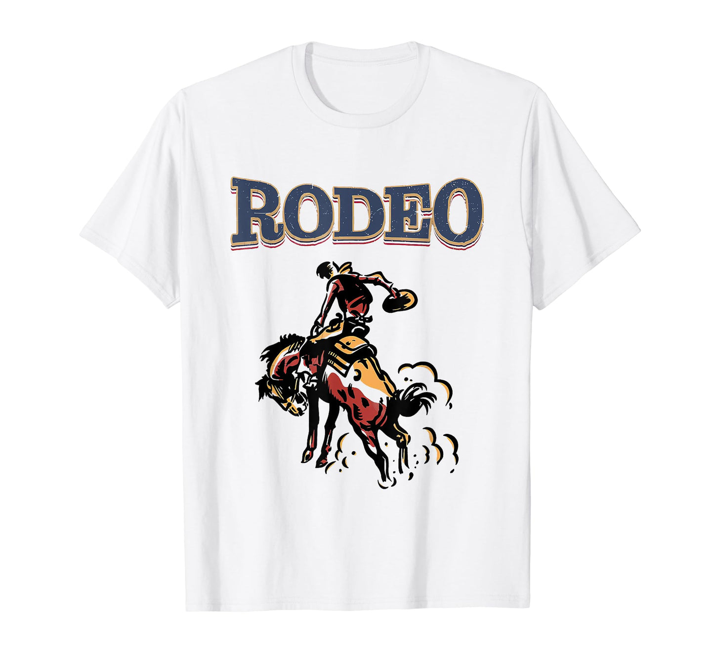 Rodeo 90S Wild West Cowboy Riding T-Shirt - Custom Art Print for Adults - T-Shirt, Sweatshirt, Hoodie