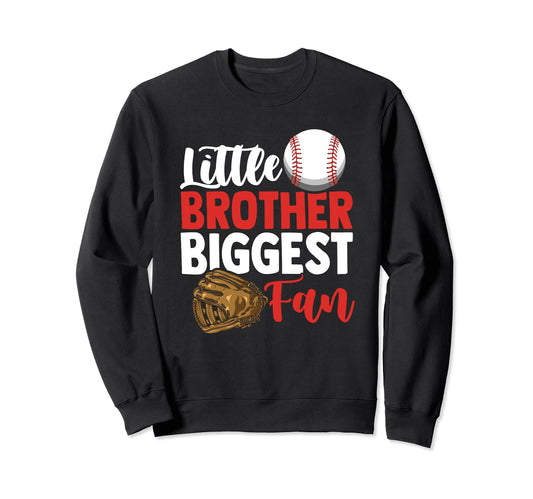 Baseball Little Brother Baseball Love Sweatshirt - Minimalist Print Unisex - T-Shirt, Sweatshirt, Hoodie
