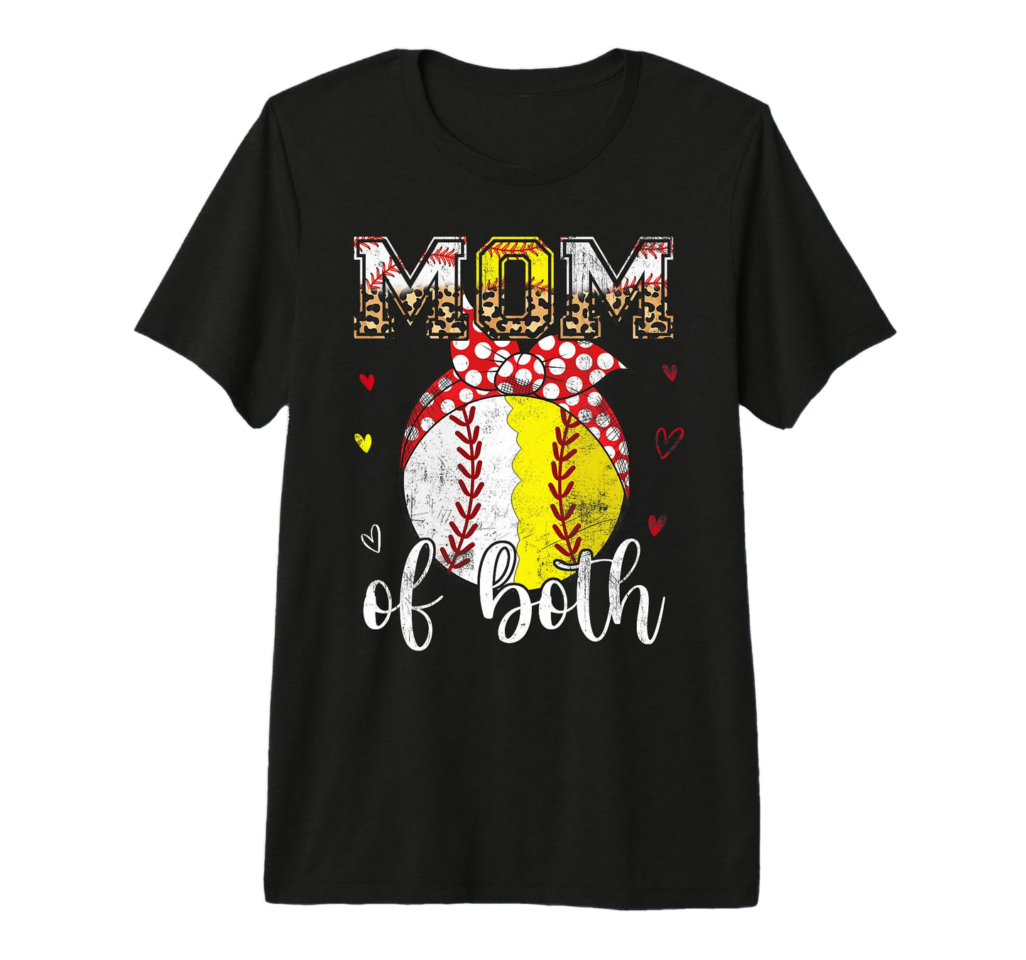 Mom Both Baseball Softball Bandana T-Shirt - Streetwear Style Unisex - T-Shirt, Sweatshirt, Hoodie